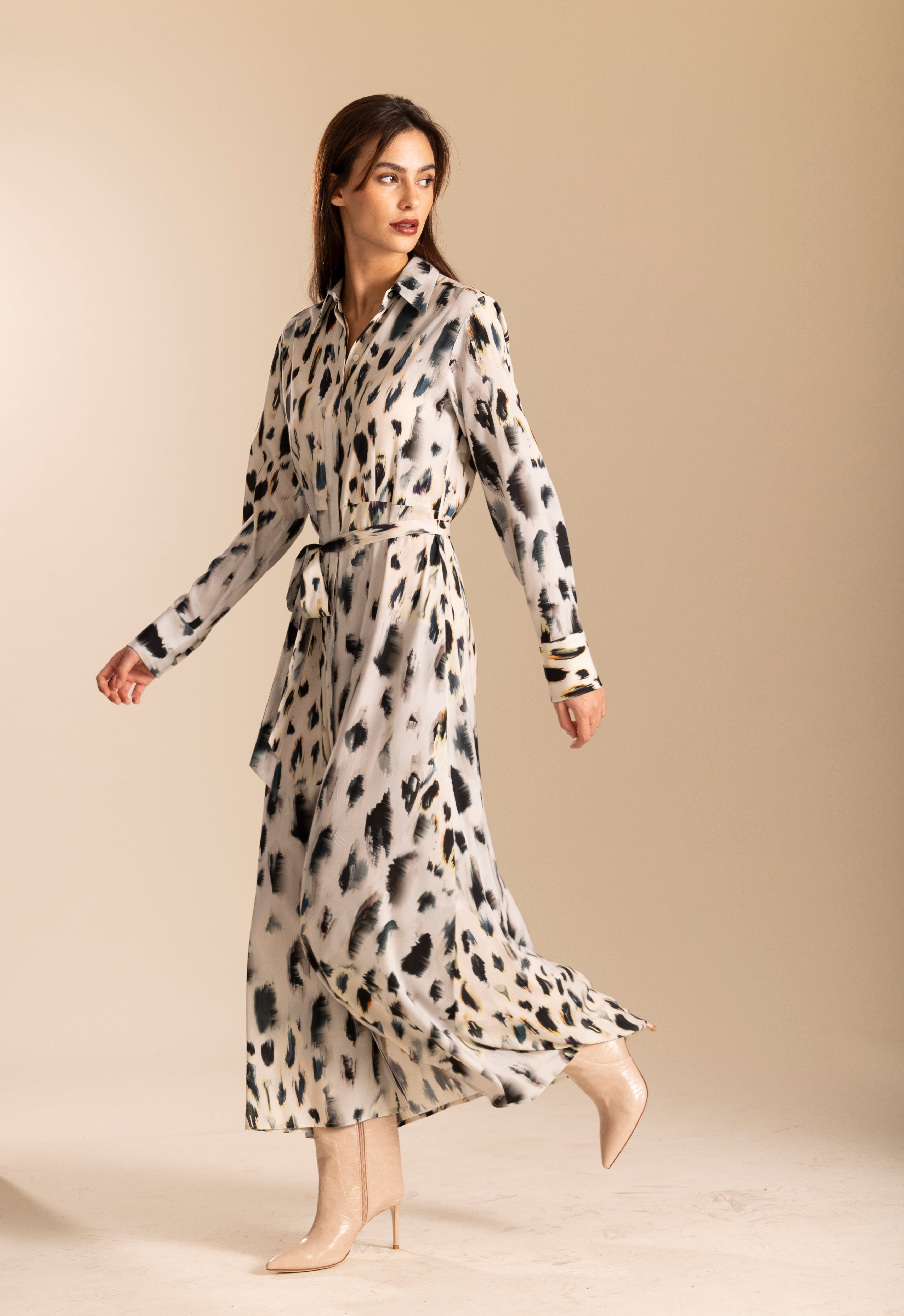 Hemdblusenkleid - New Leo Print