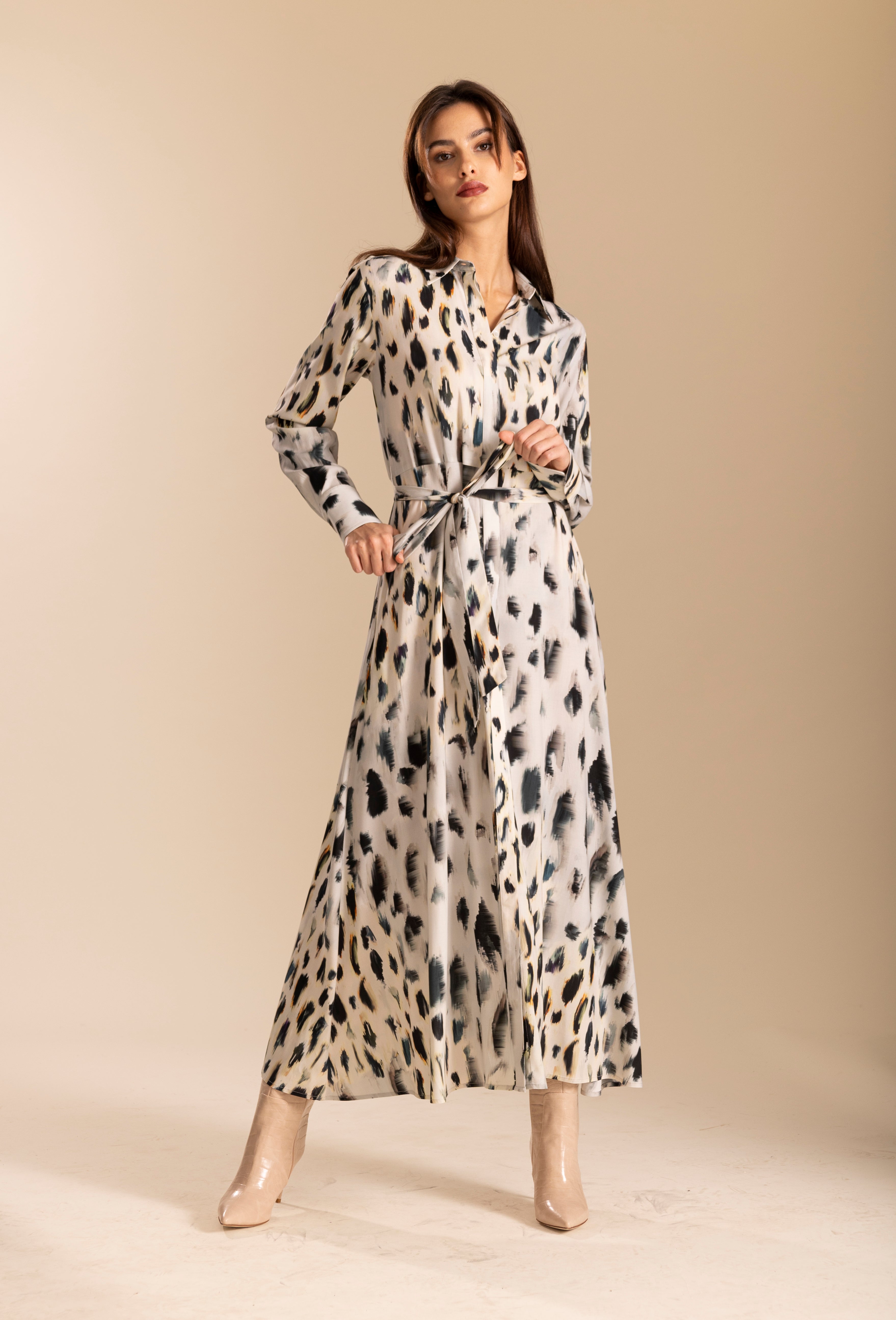 Hemdblusenkleid - New Leo Print