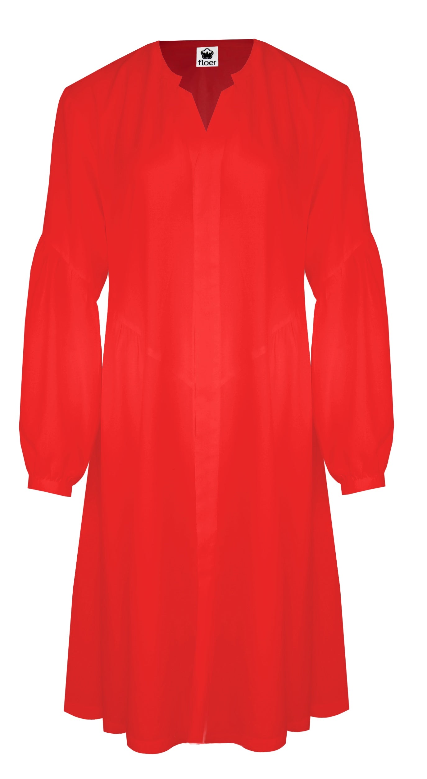 Schwingendes Viskosekleid grenadine