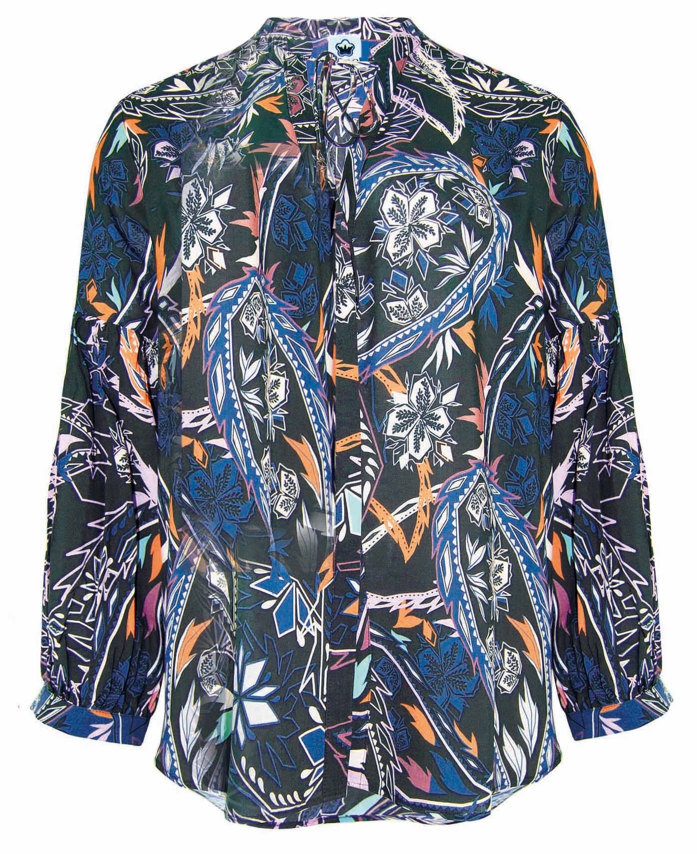 Tunikabluse mit großflächigem Print