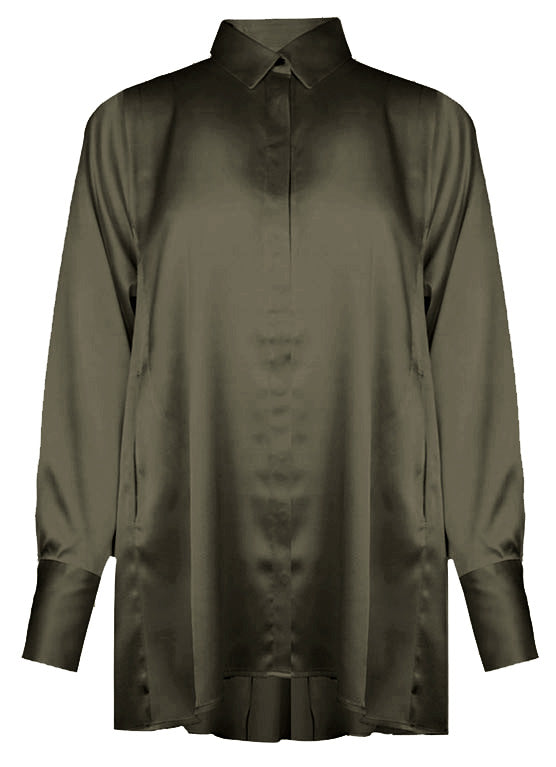 Seidenbluse - bamboo