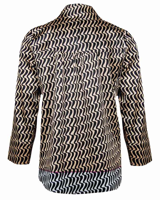 Seidenbluse - cappuccino