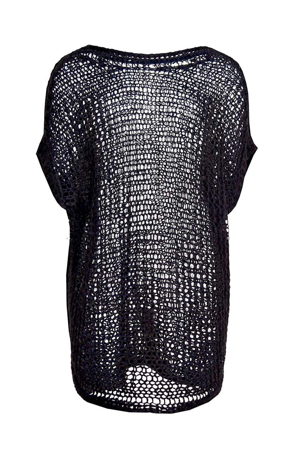 Leichter Mohair/Alpaka Pullunder-black