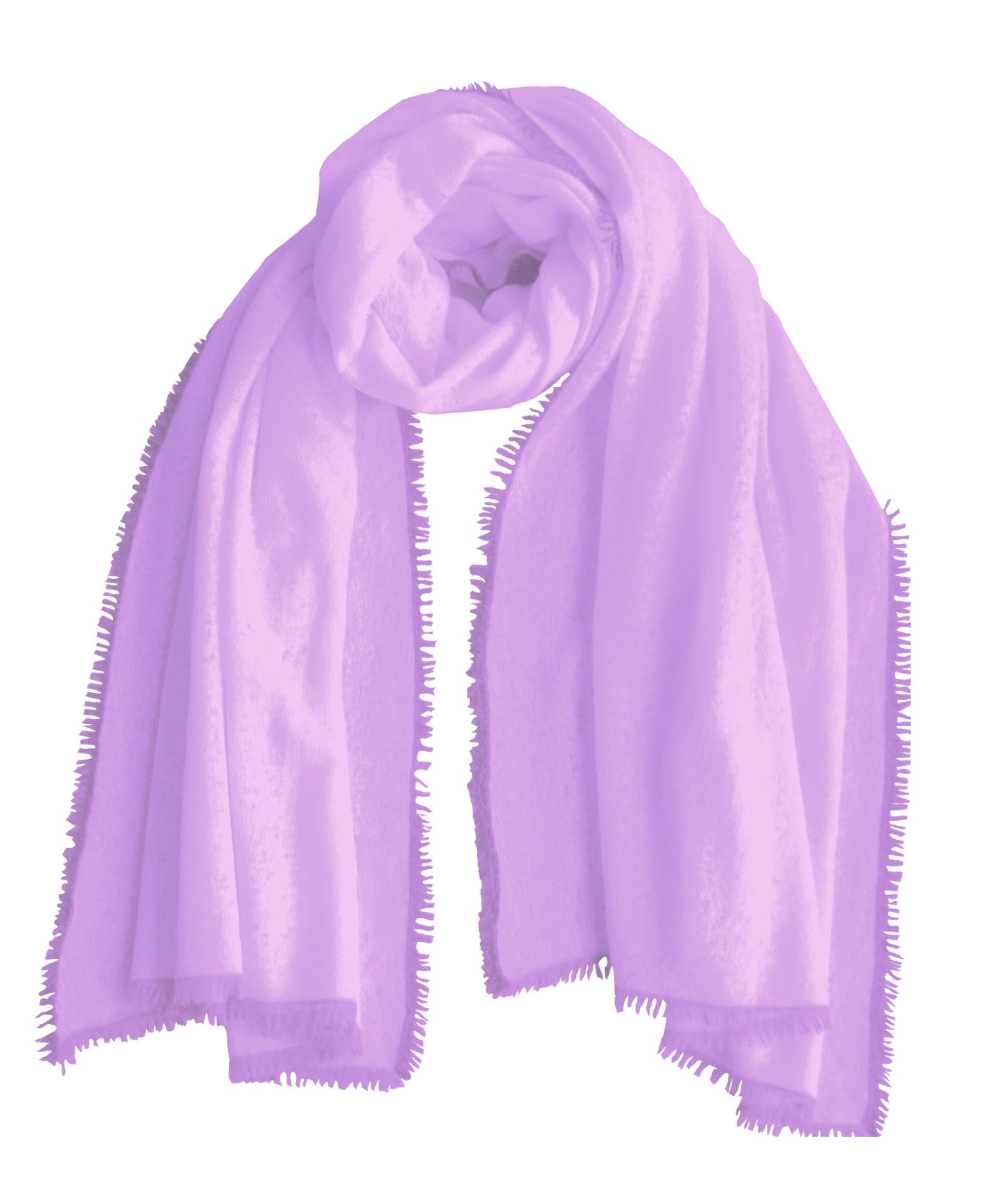 Hangefertigter Cashmereschal, smoky grape