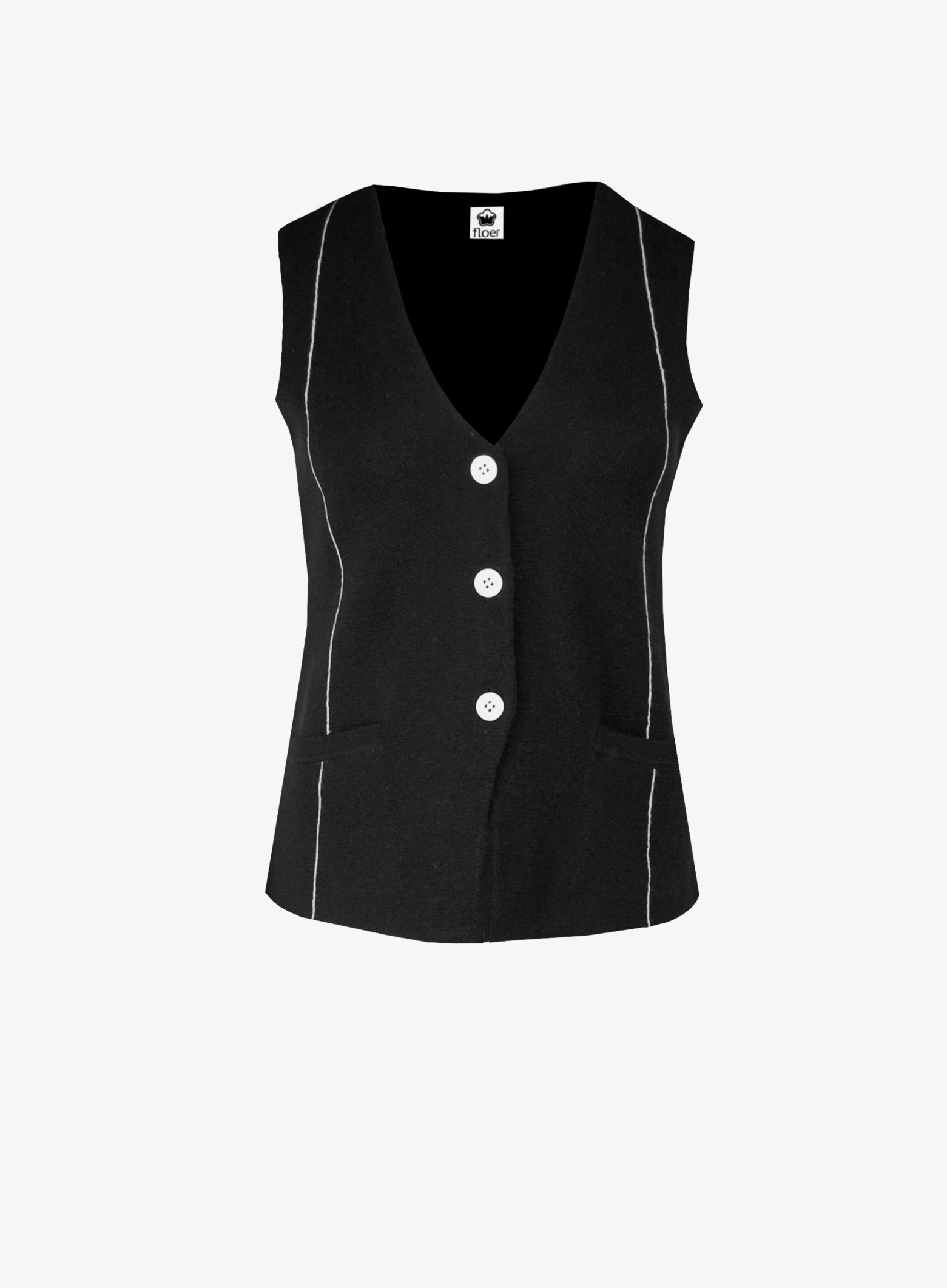 Strickweste, black
