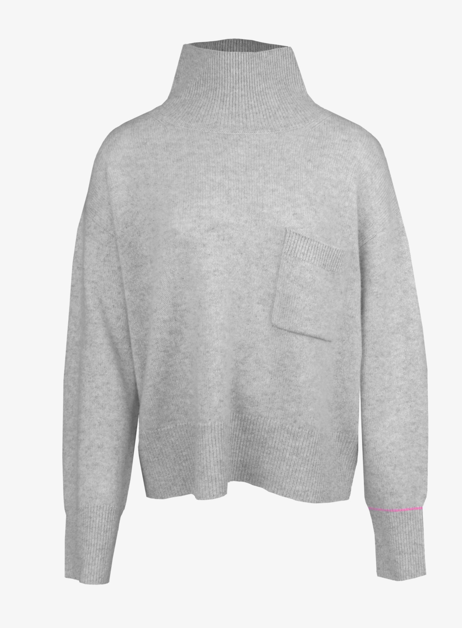 Kastiger Cashmerepullover Turtle heather