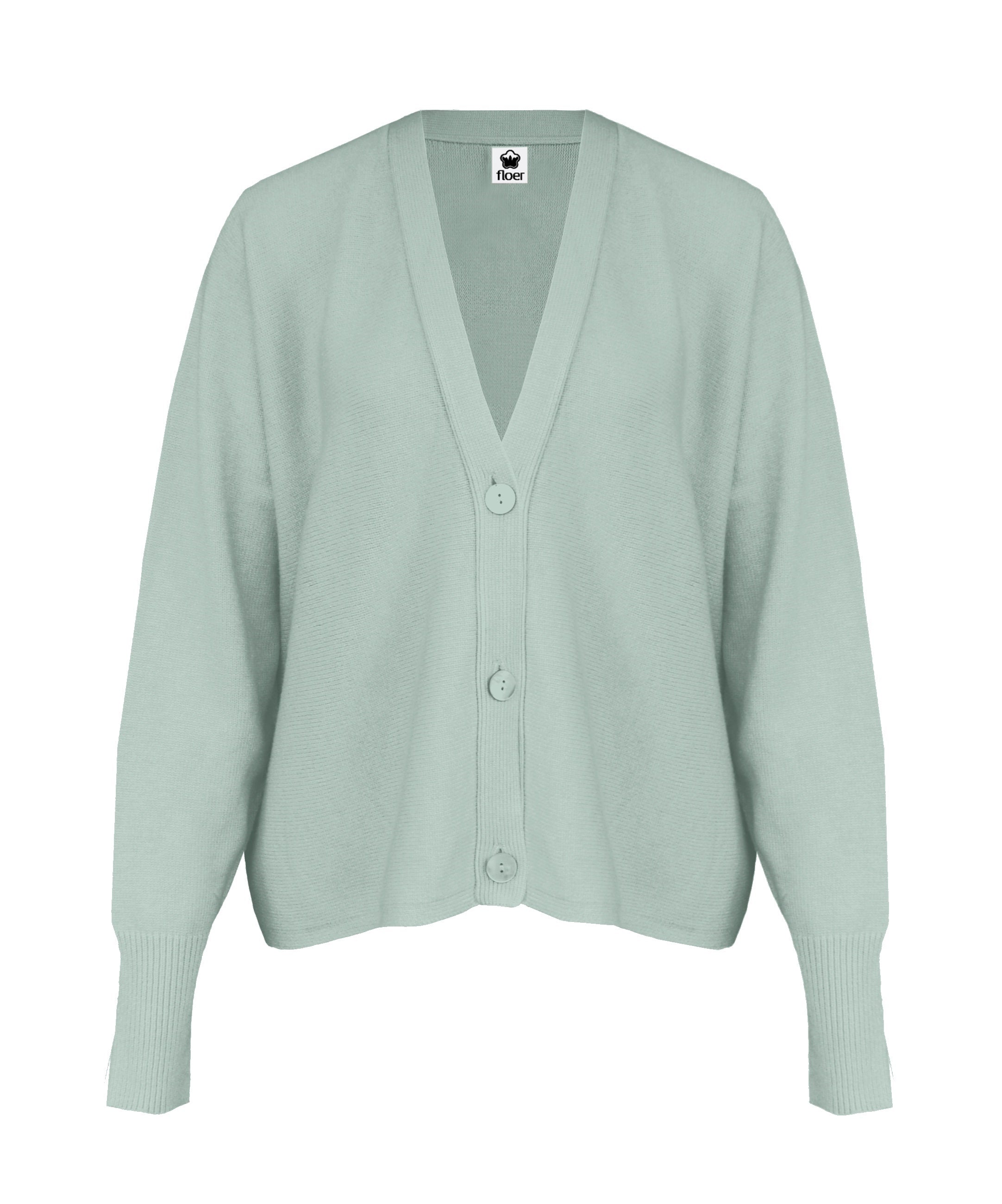 Lässiger Cardigan boxy style, moss