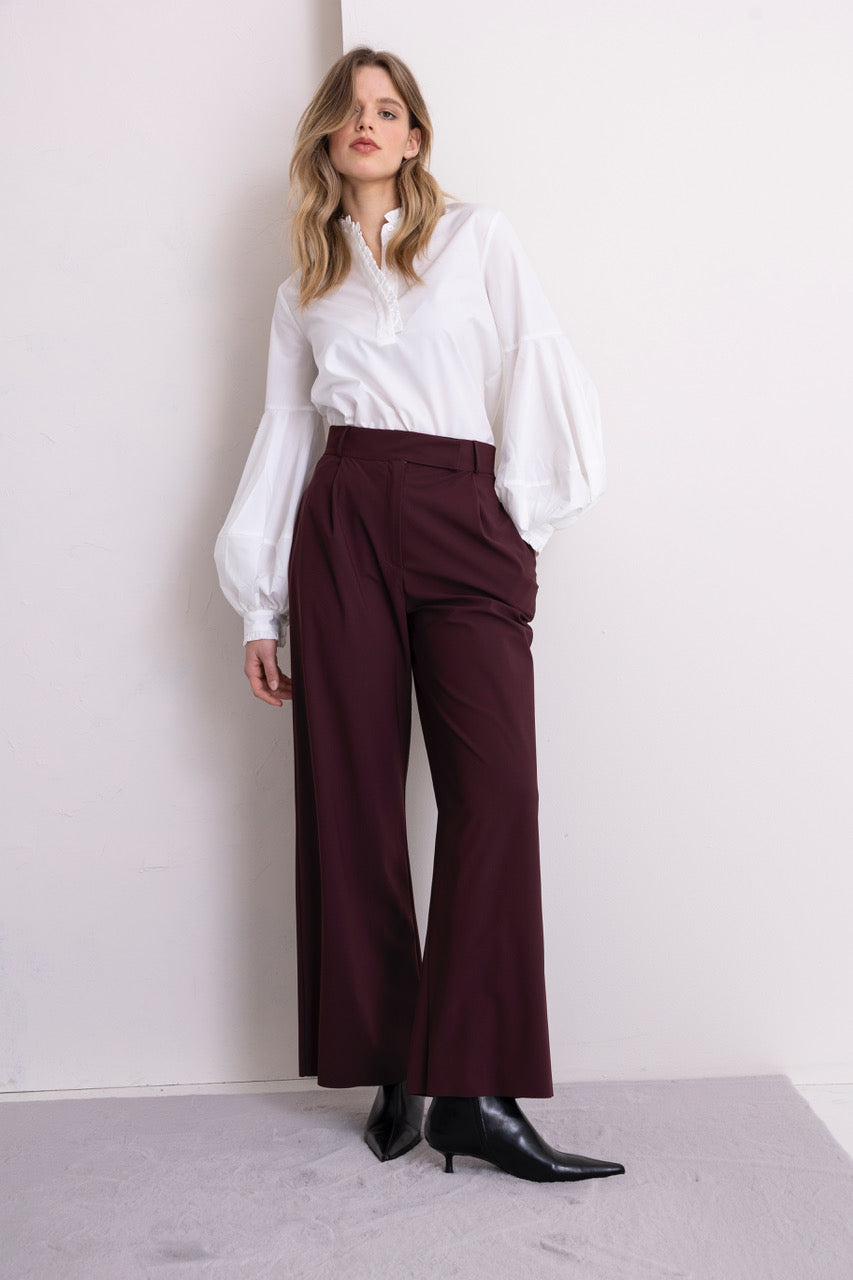 Marlenehose, bügelfrei Navy