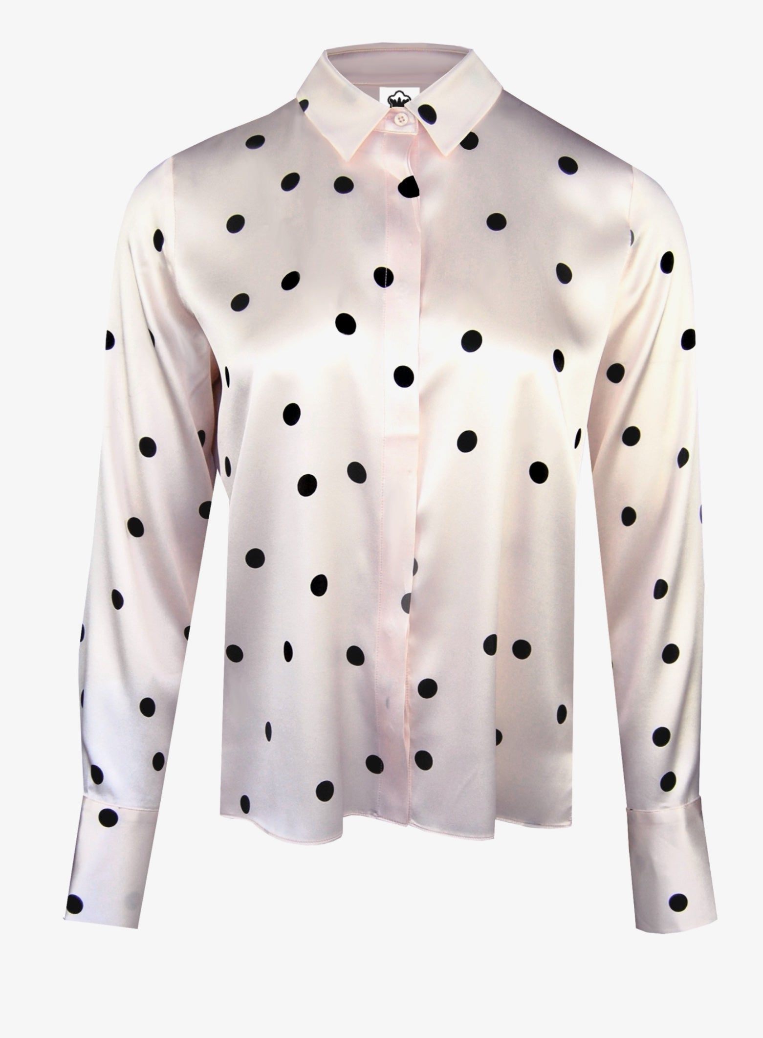 Polka dot Bluse mit Schluppe