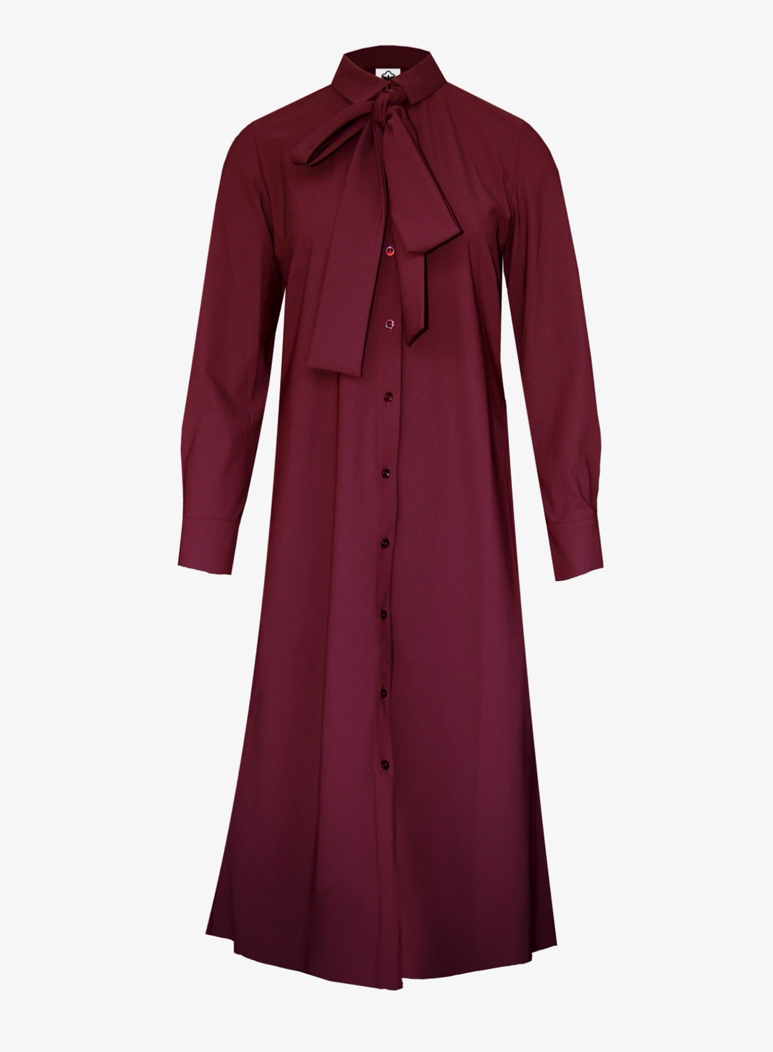 Hemdblusenkleid berry, bügelfrei