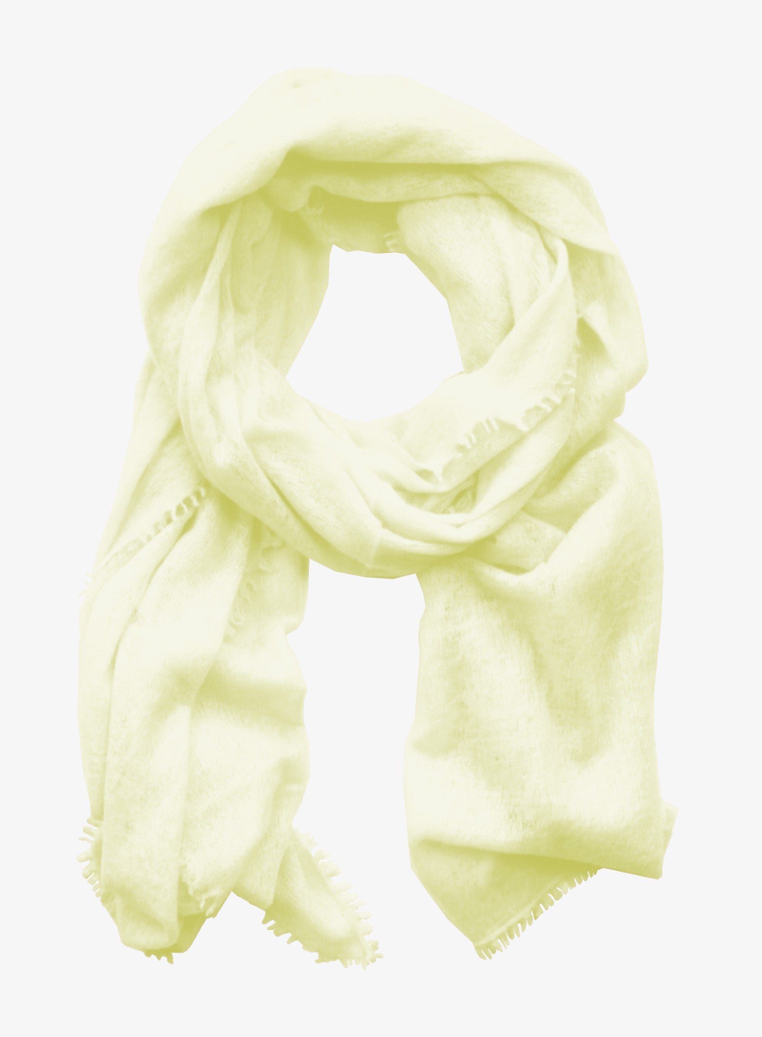 Handgefertigter Kaschmir Schal vanilla