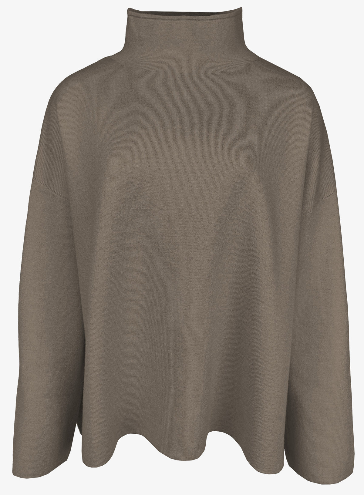 Lässiger Pullover Turtle Neck olive