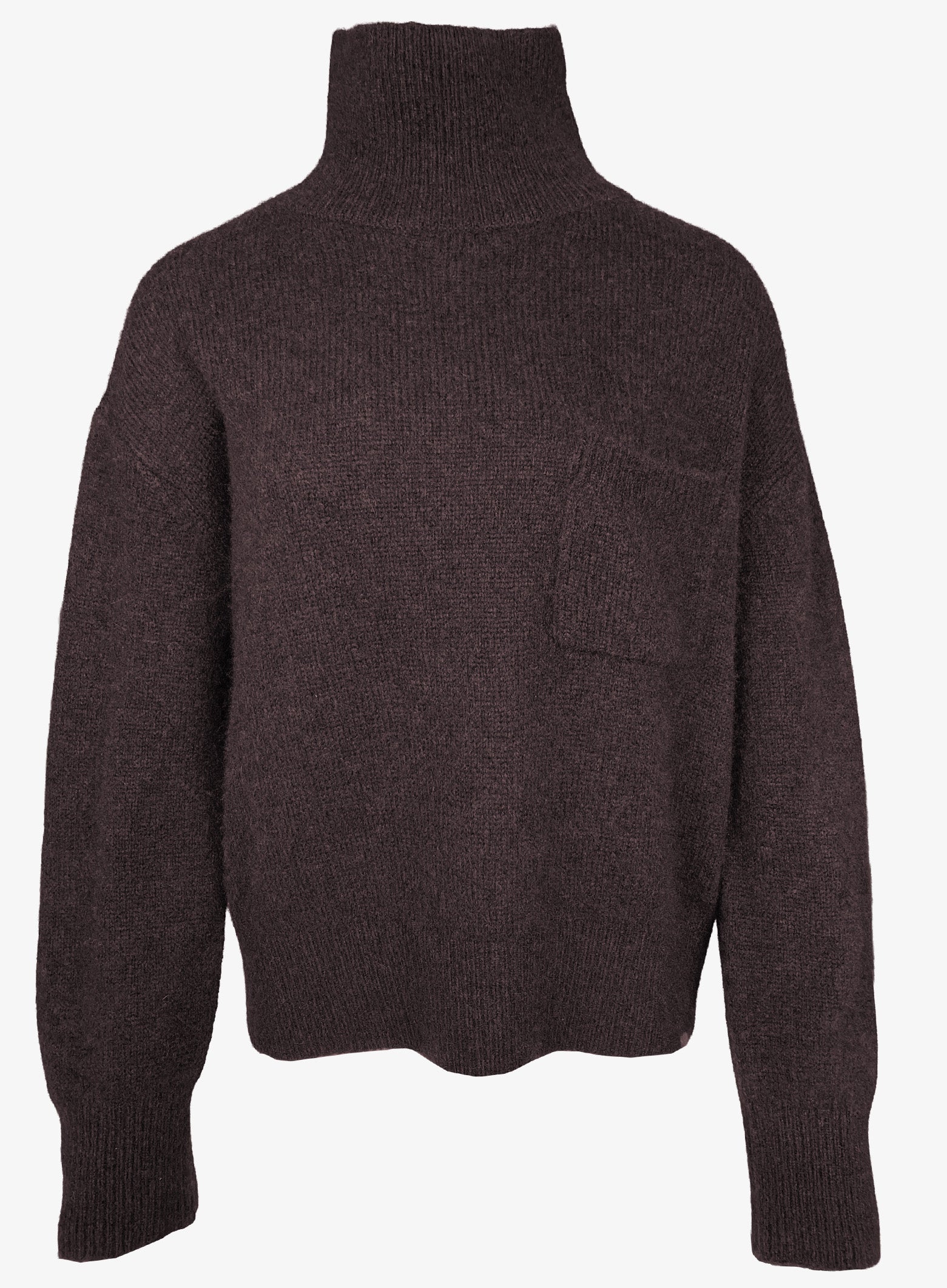 Pullover Stehkragen schoko