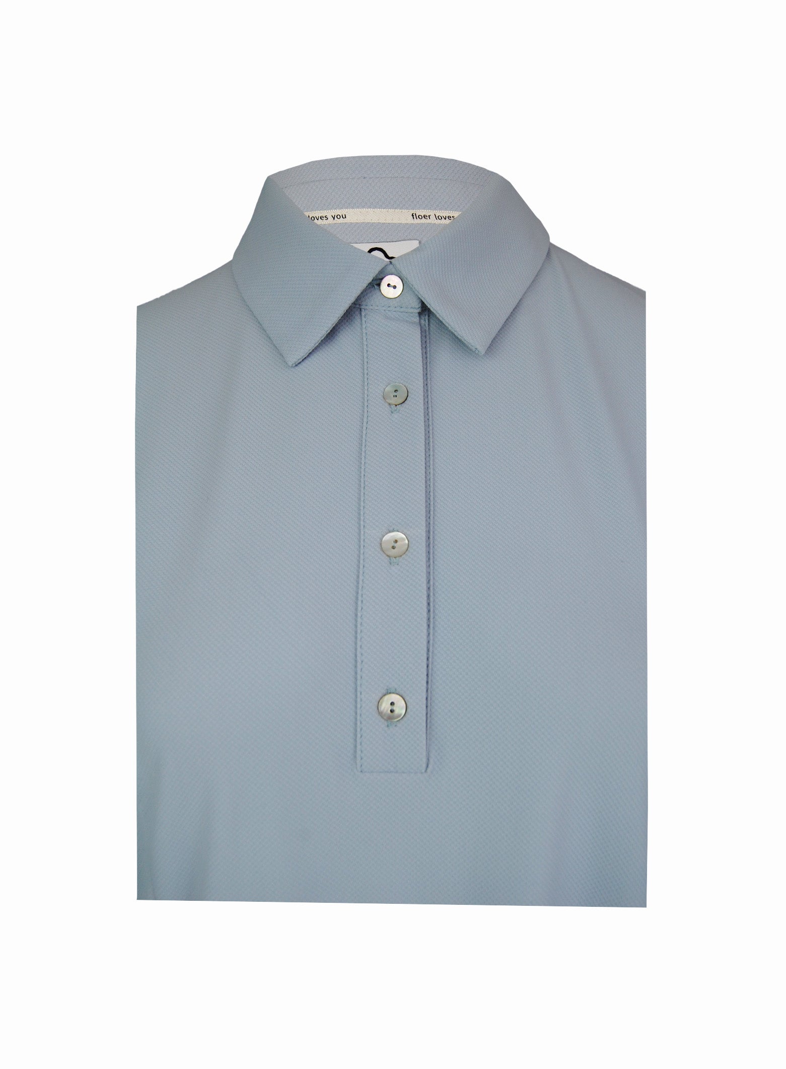 Polo Dress sky, bügelfrei