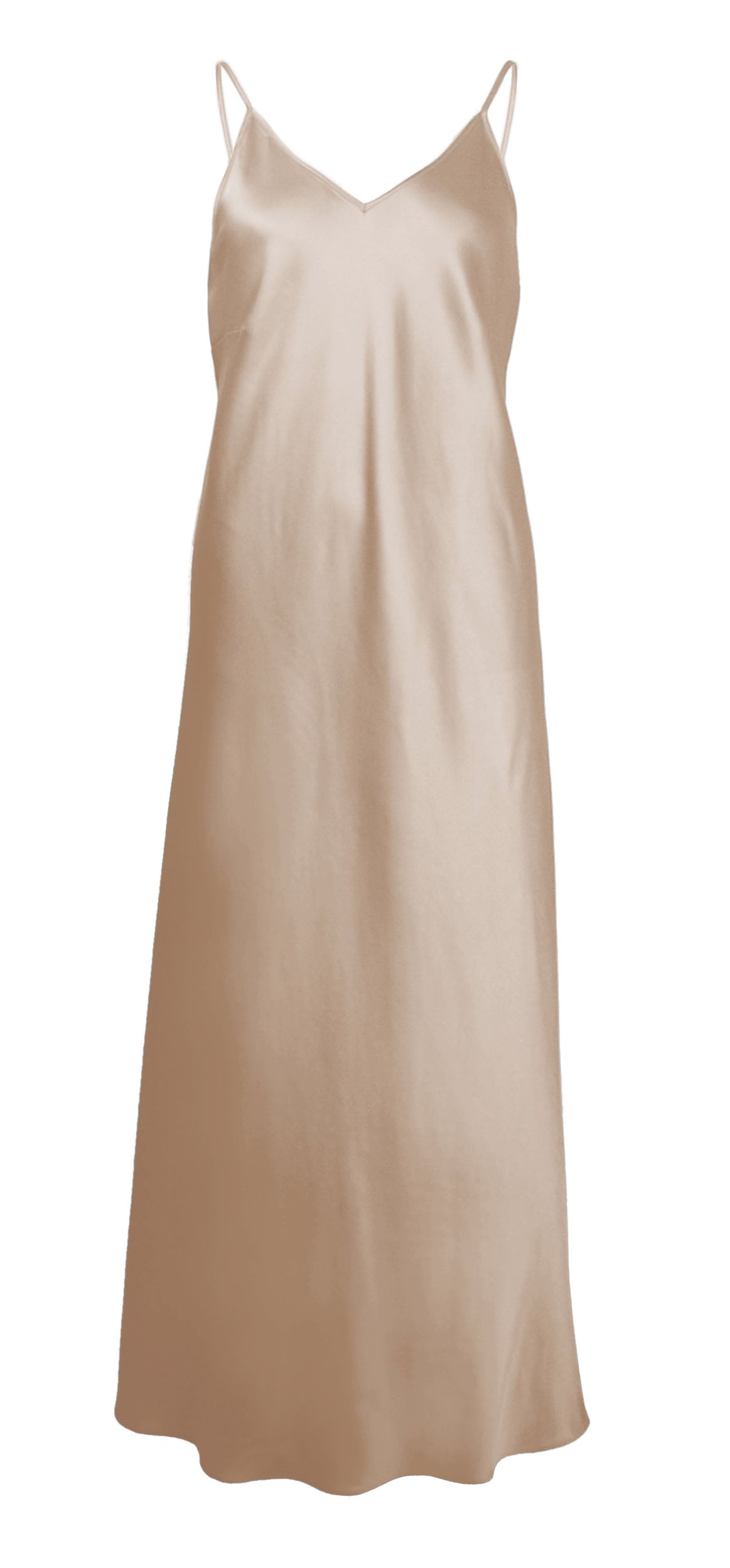 fließendes Spaghettiträgerkleid - brazilian sand