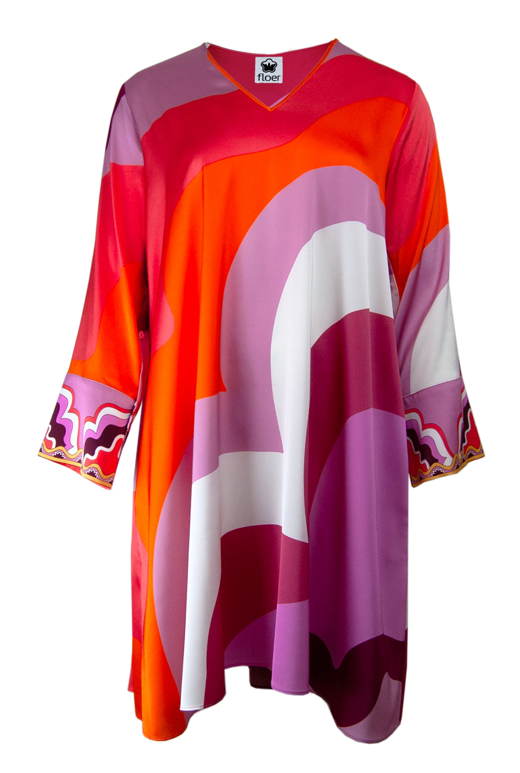 Malou™ | Klassisches V-Ausschnitt Kleid