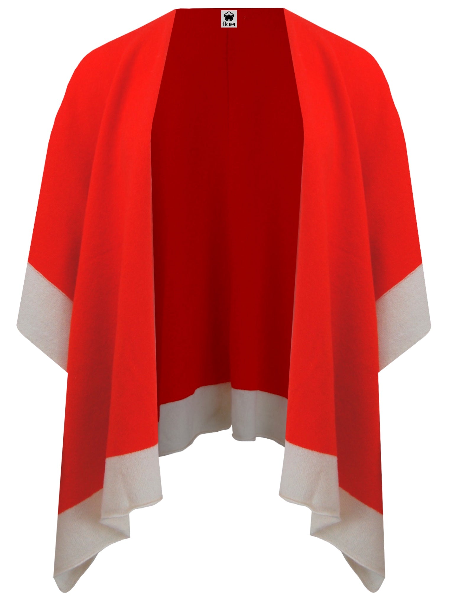 Poncho mit Cashmere, grenadine