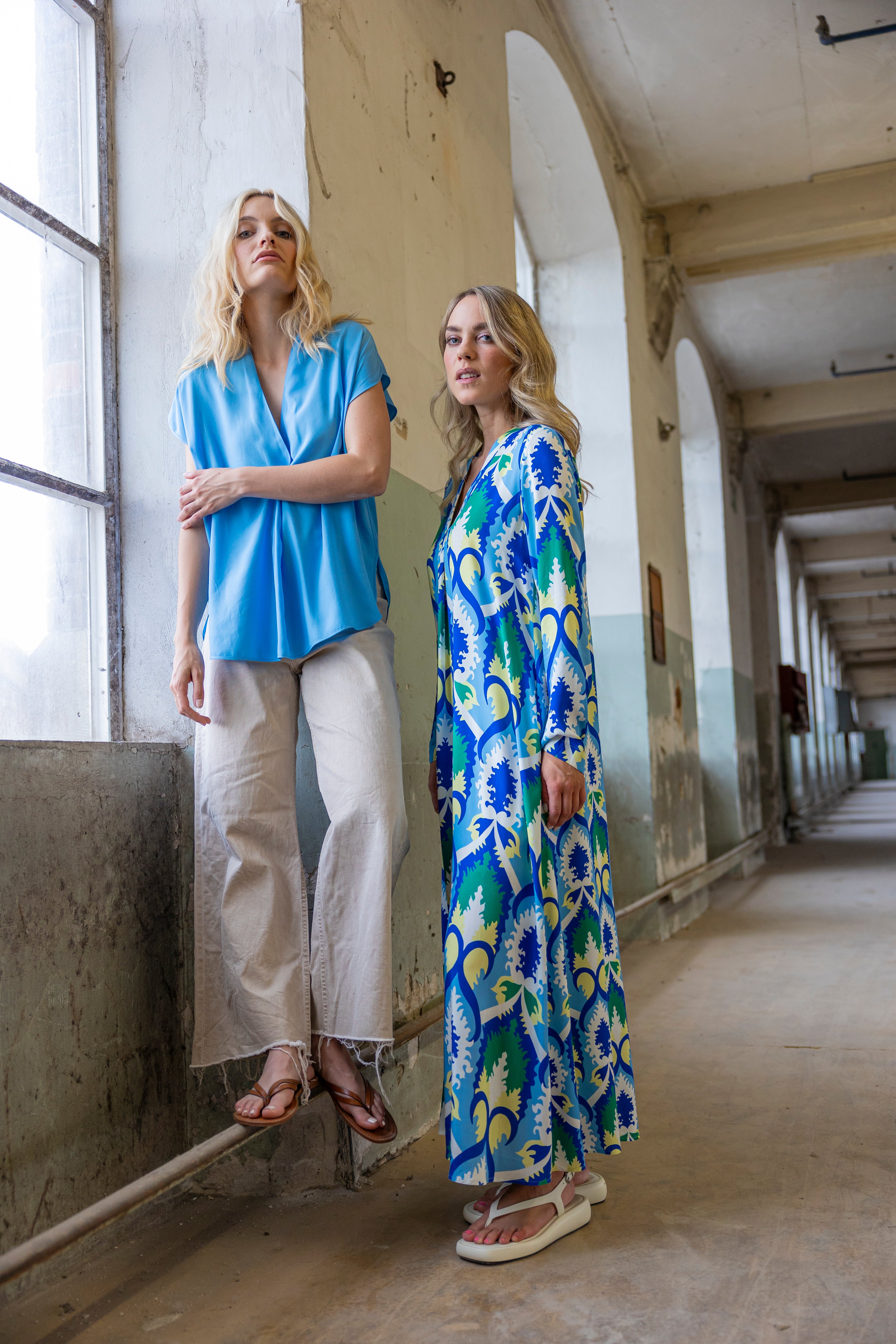 Maxikleid Ornamentprint