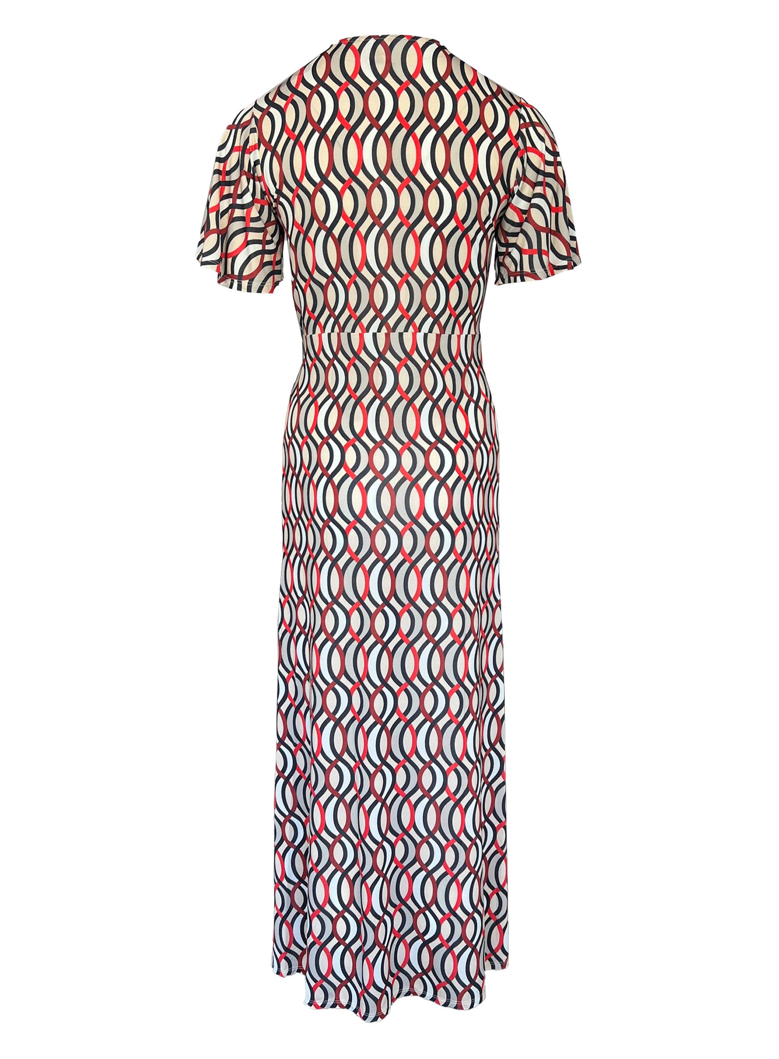 Jerseykleid Wickeloptik