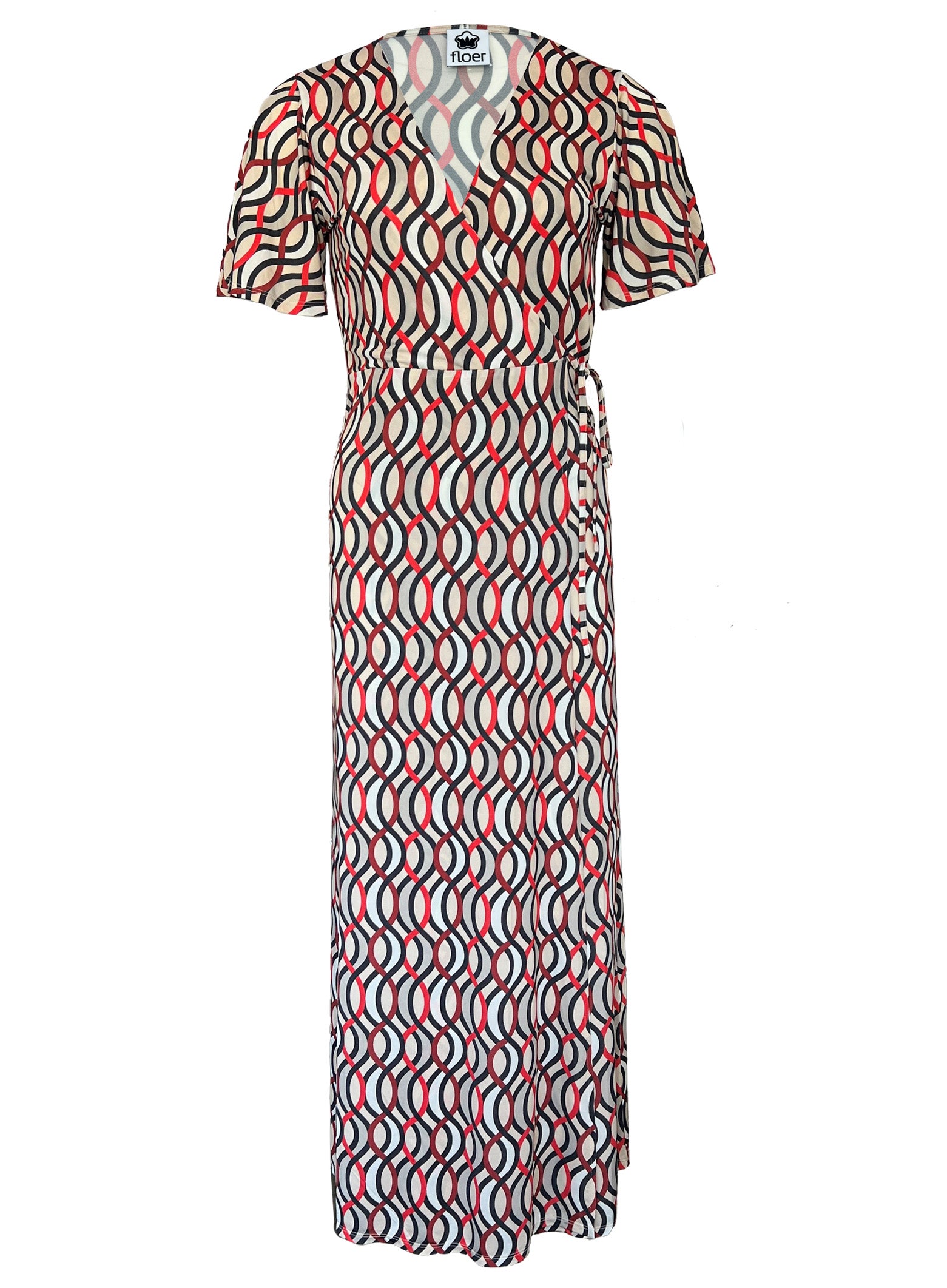 Jerseykleid Wickeloptik