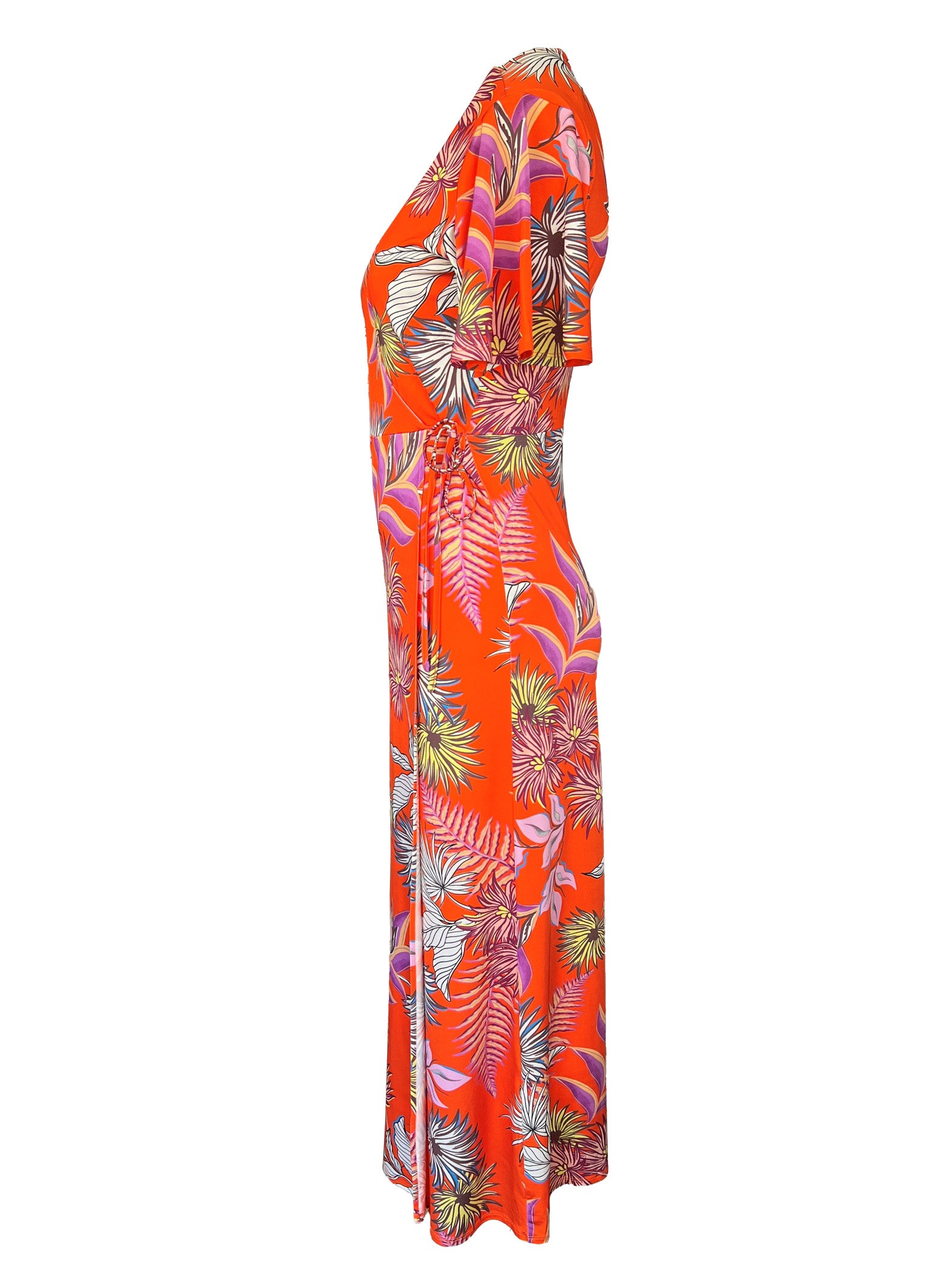 Jerseykleid Wickeloptik