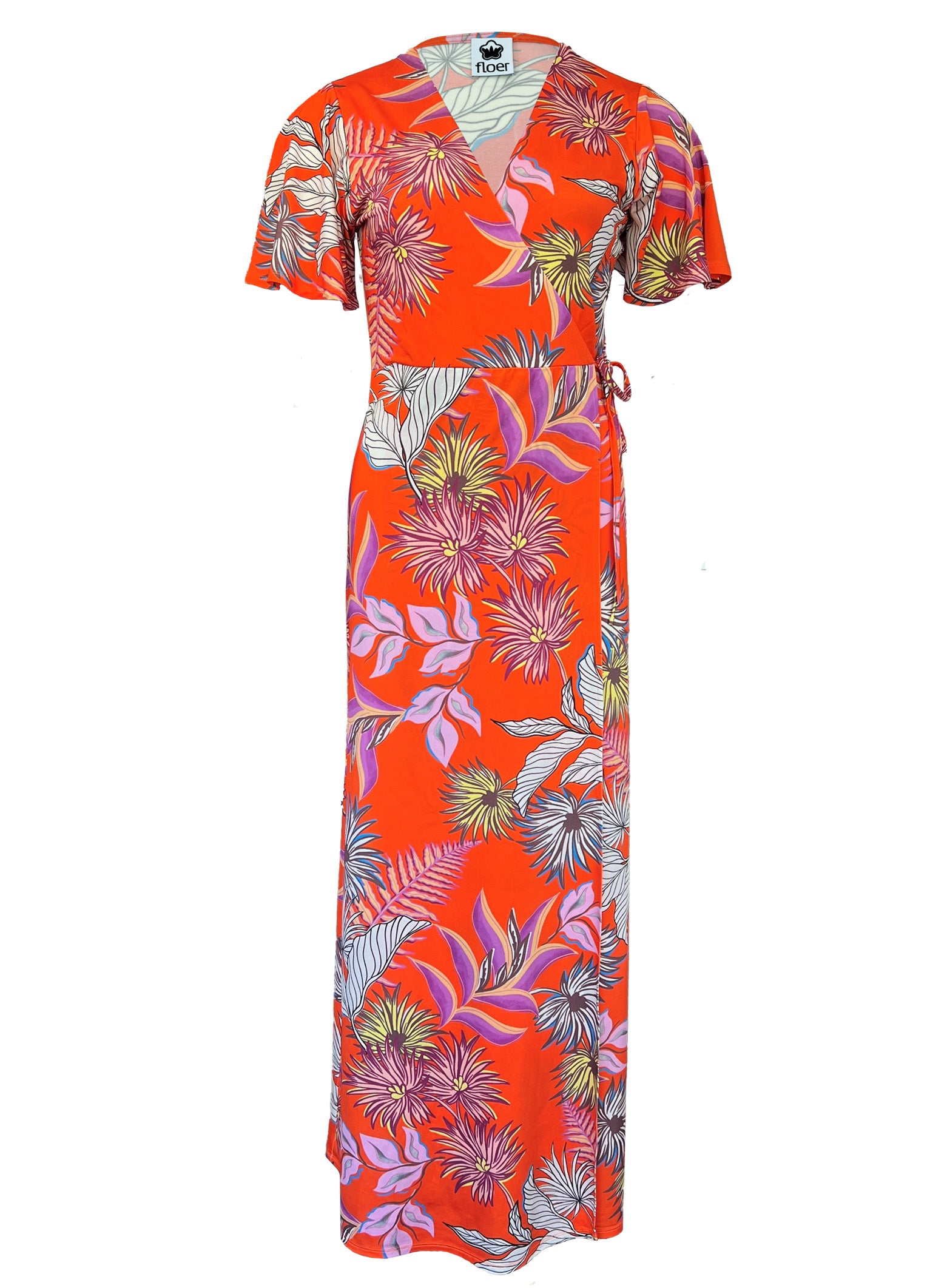 Jerseykleid Wickeloptik