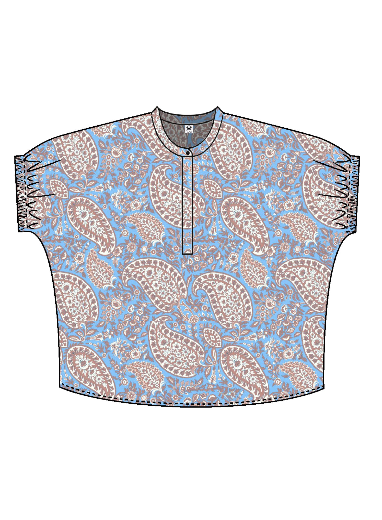 BLUSENSHIRT SOL one size Paisley