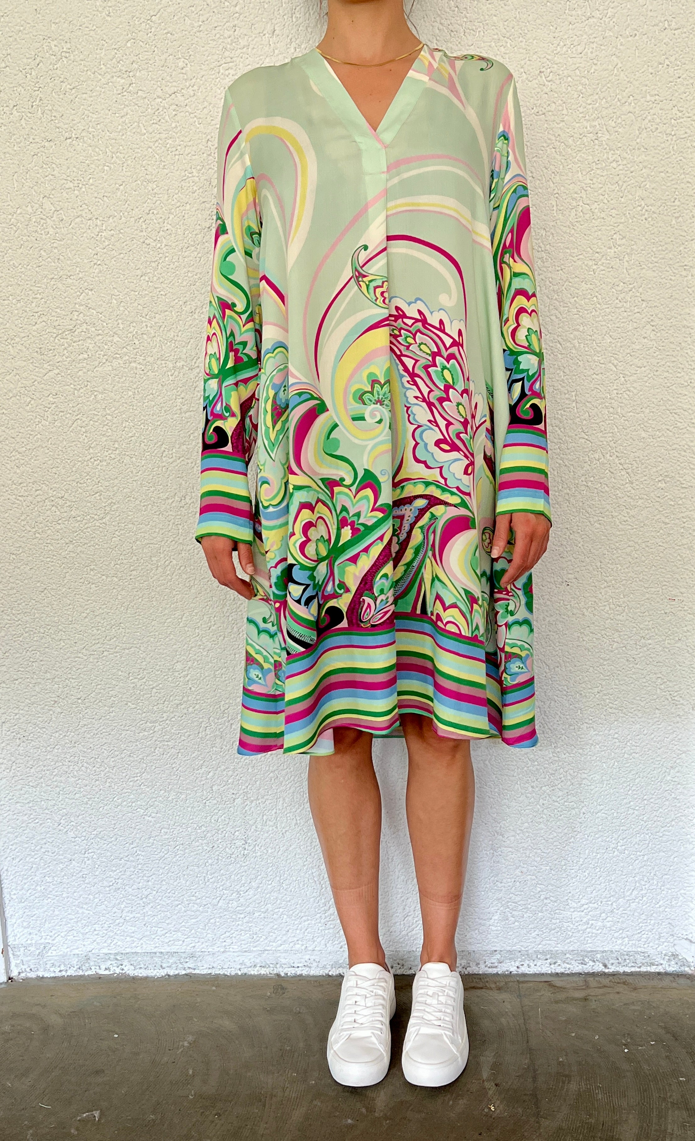 Tunikakleid mit sommerlichem Print