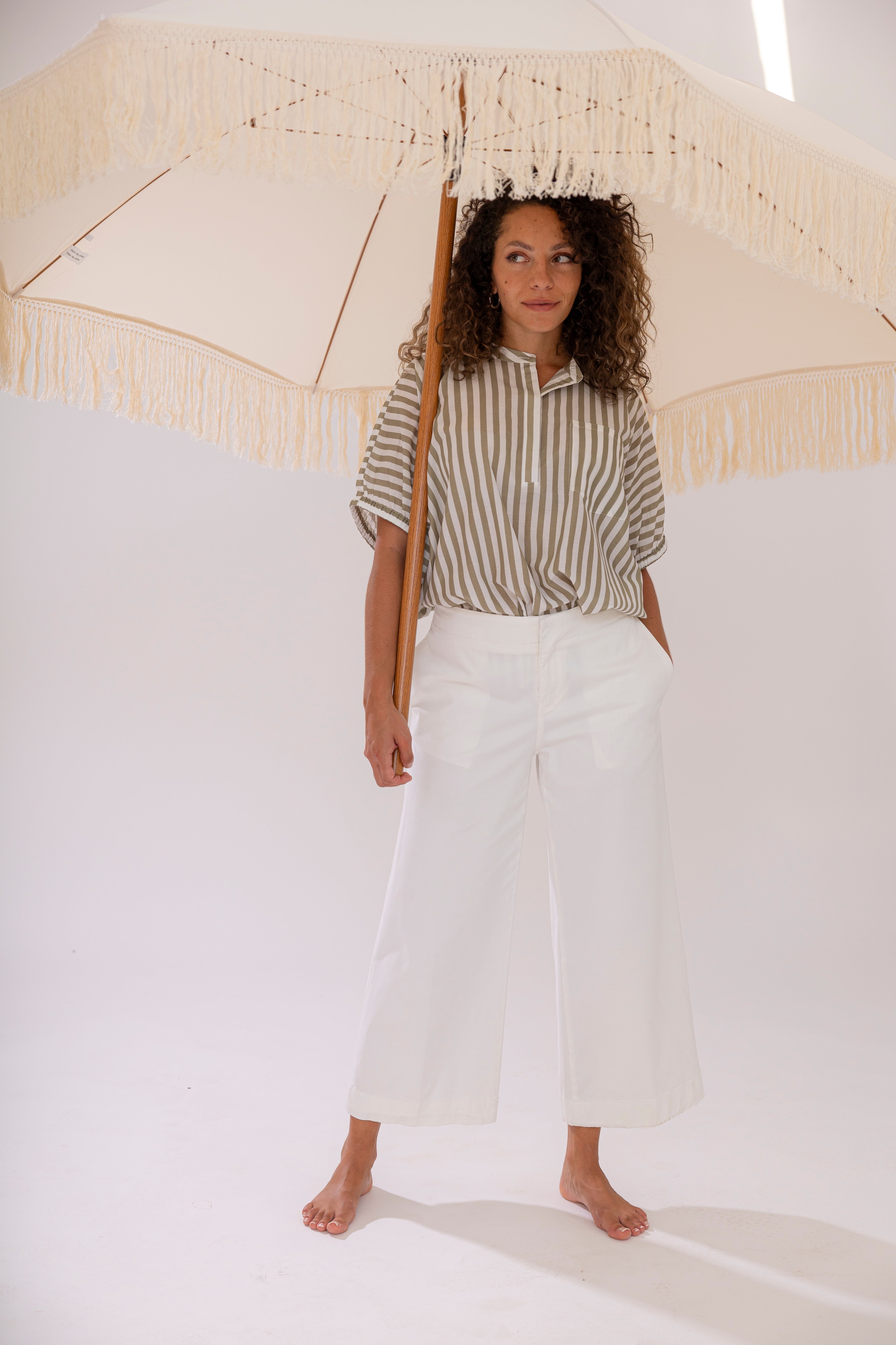 Blusenshirt SOL one size Stripe aloe
