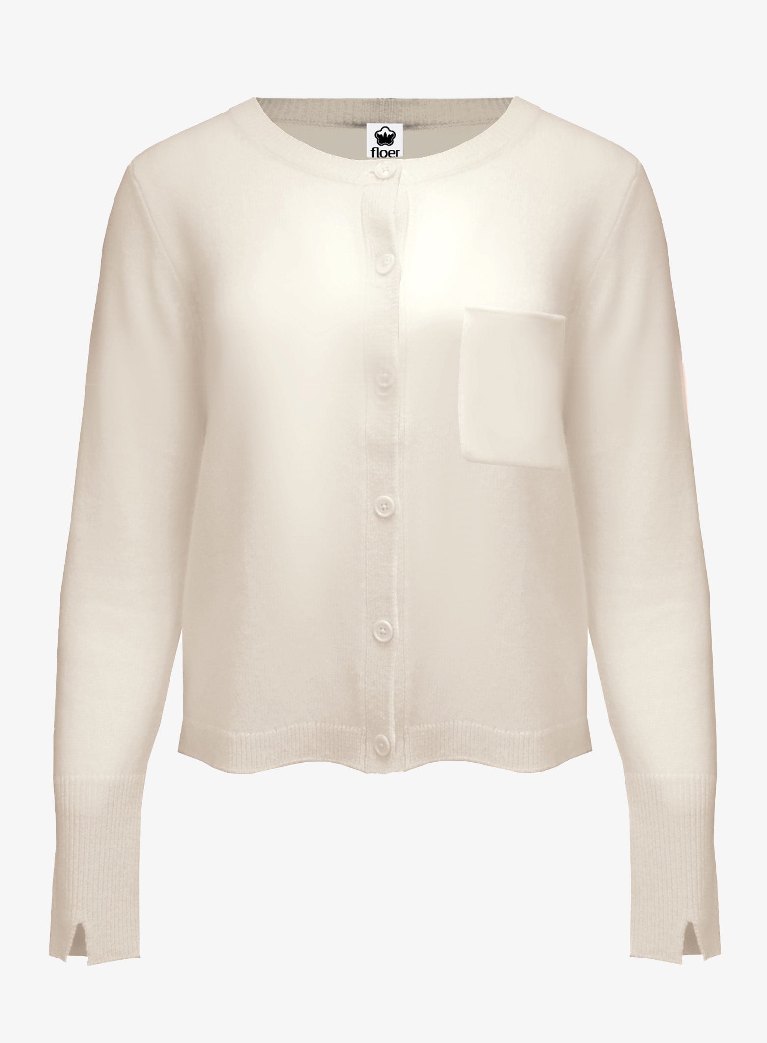 Kaschmir -Cardigan vanille