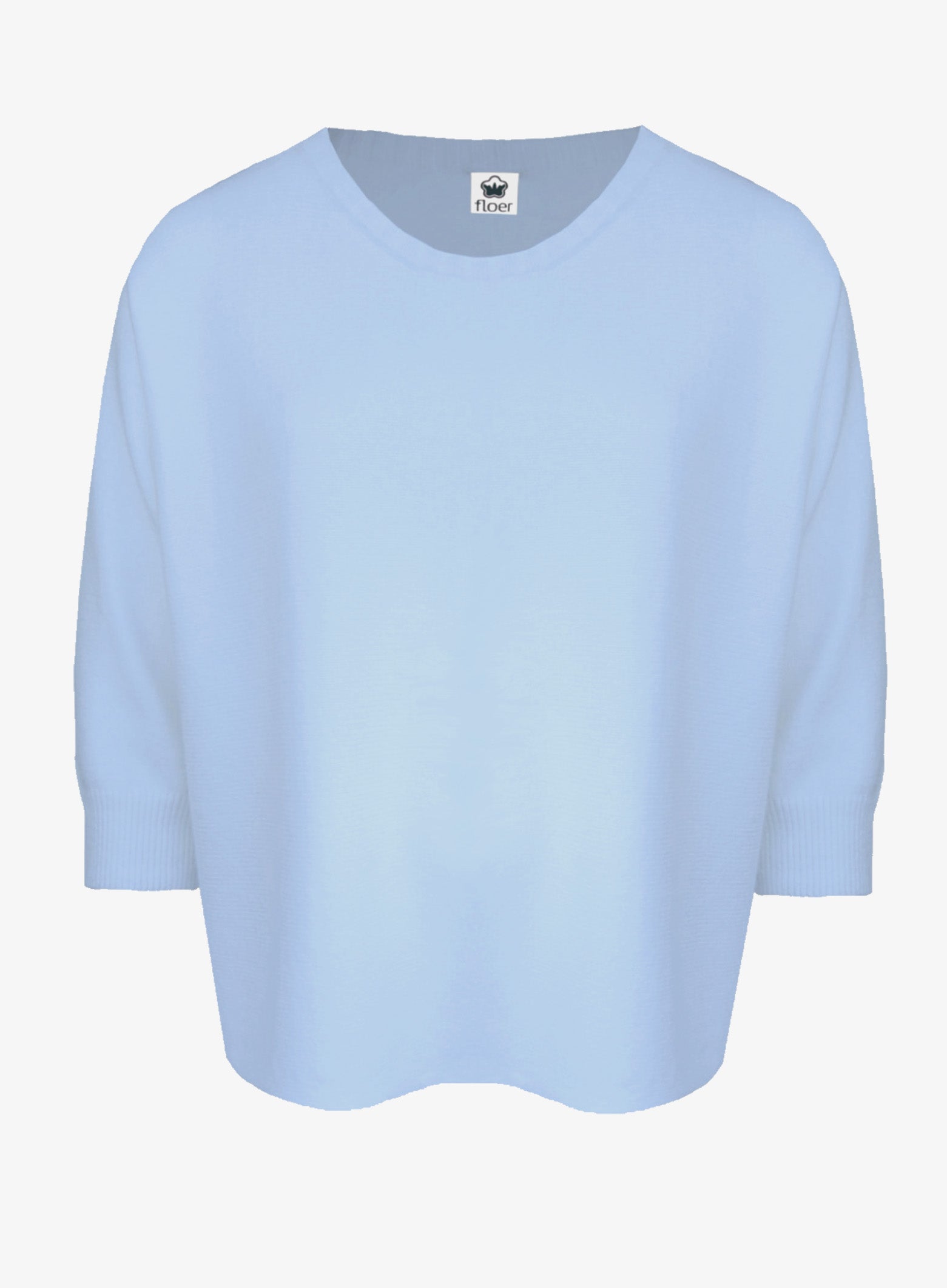 Kaschmir Pullover Damen-Hellblau / floer Fashion