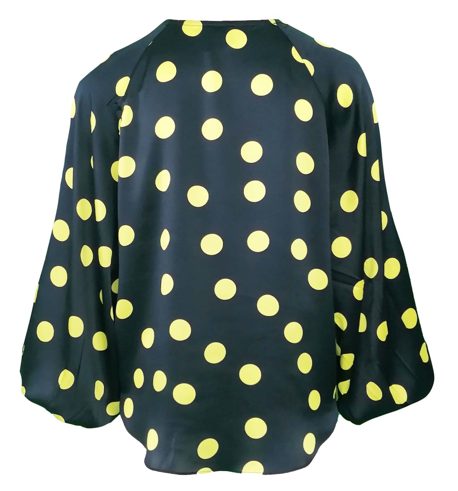 Seidenshirt - Punkteprint mariner