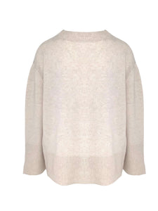 Kastiger Pullover in Wolle-Cashmere - icing