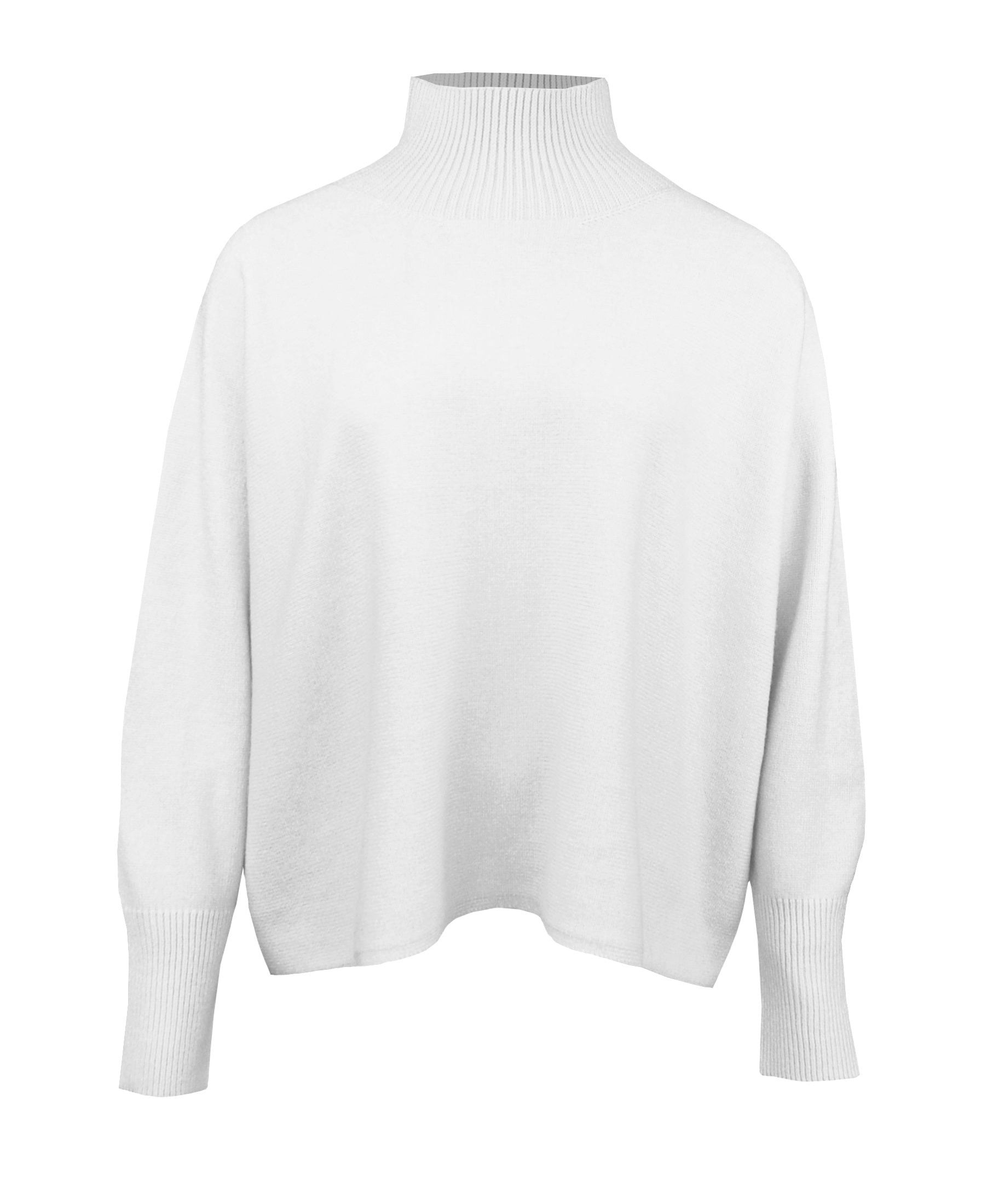 Lässiger Boxy Turtleneck offwhite
