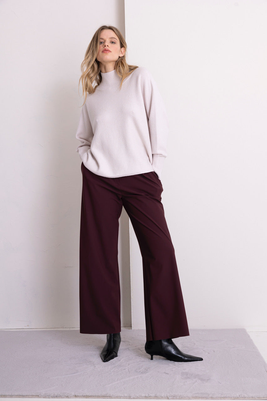 Lässiger Boxy Turtleneck chalk