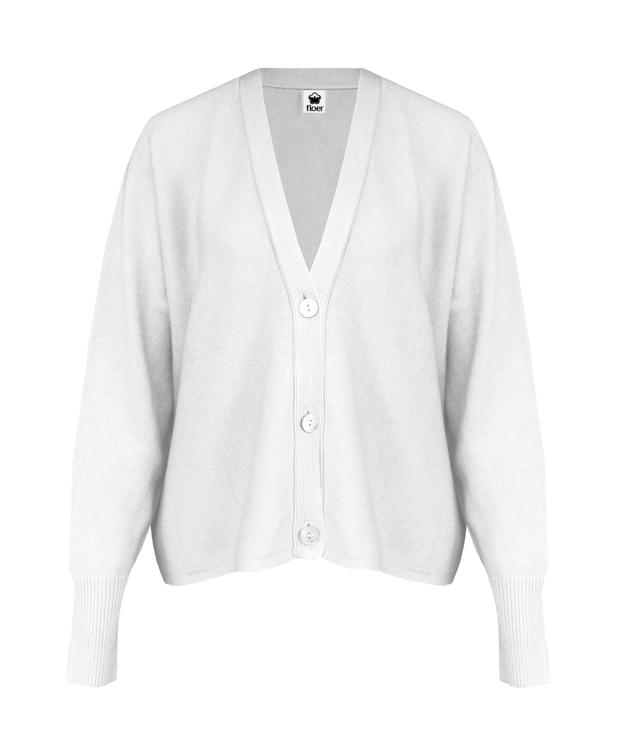 Lässiger Cardigan boxy, offwhite