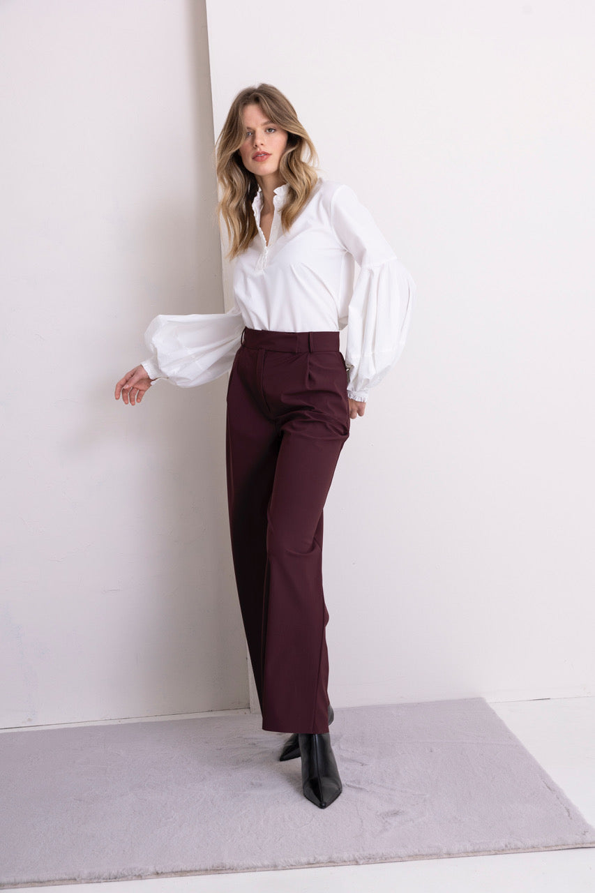 Marlenehose, bügelfrei berry