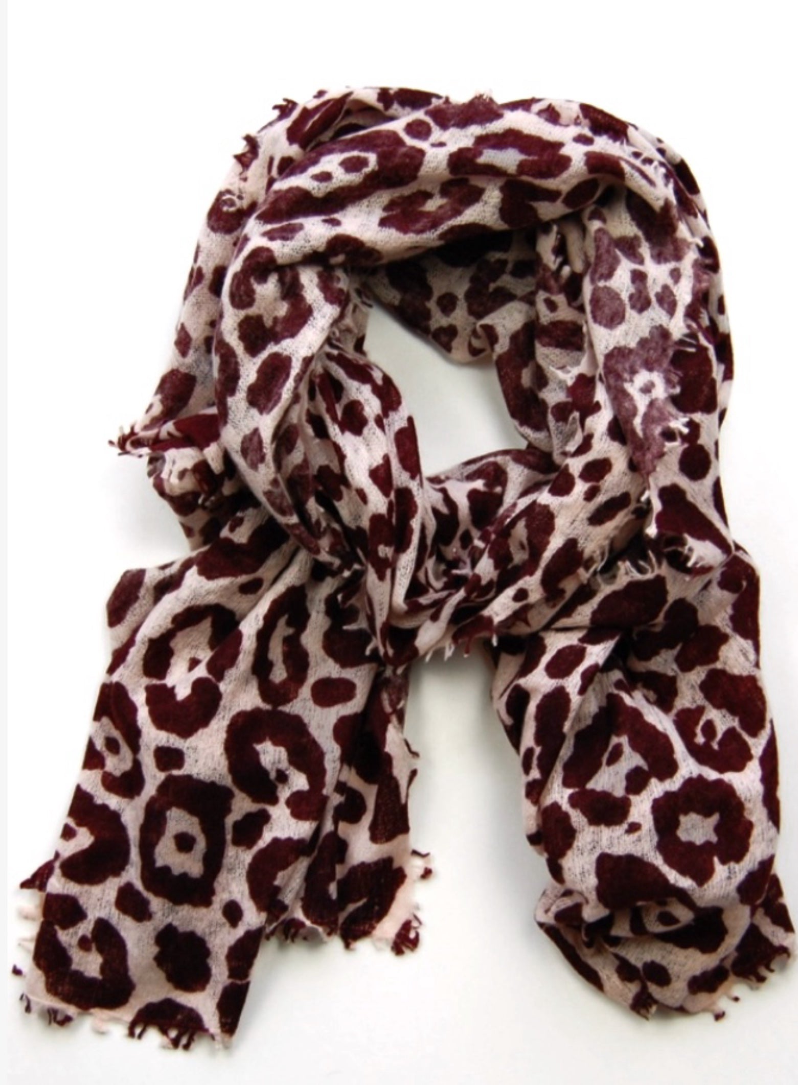 Handgefertigter Kaschmir Schal Leo berry