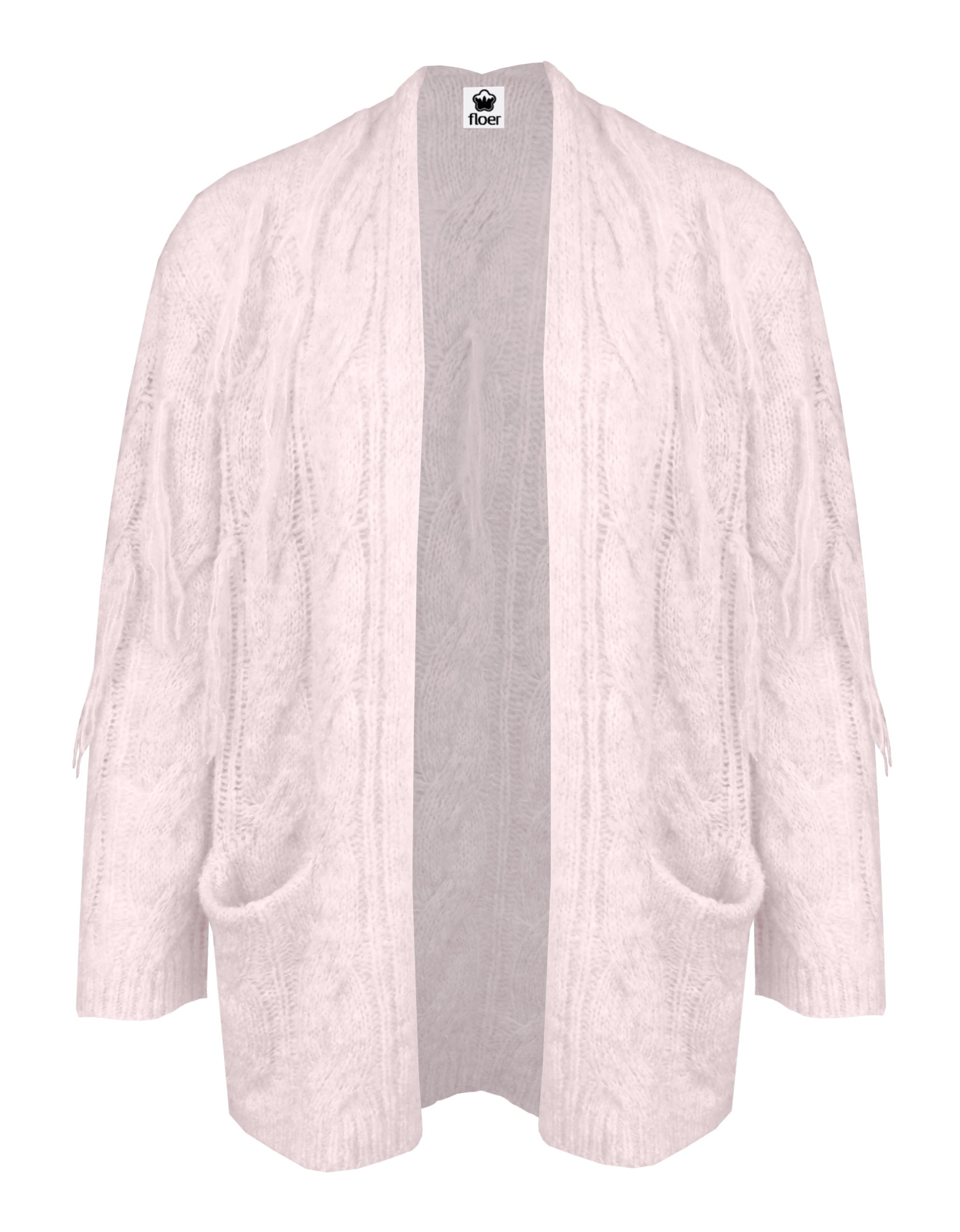 Lässiger Cardigan mit Cashmere,quartz