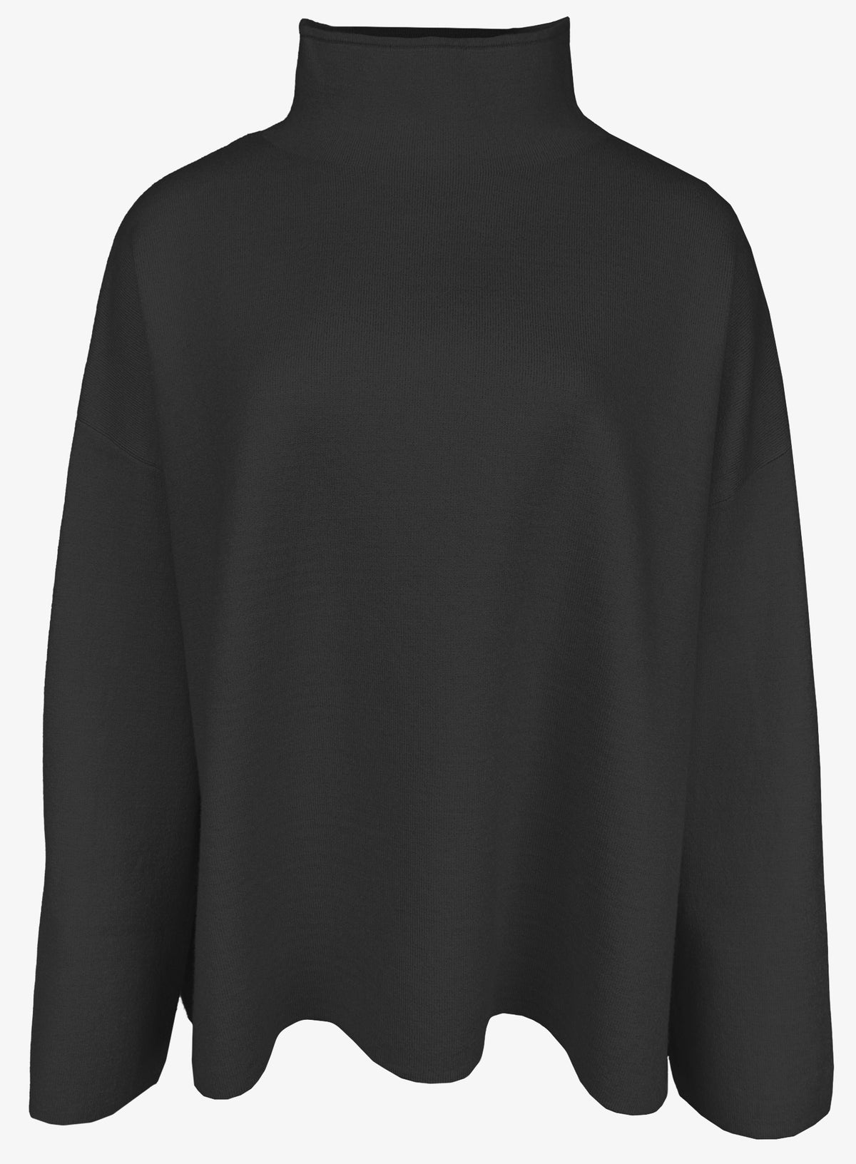 Lässiger Pullover Turtle Neck black