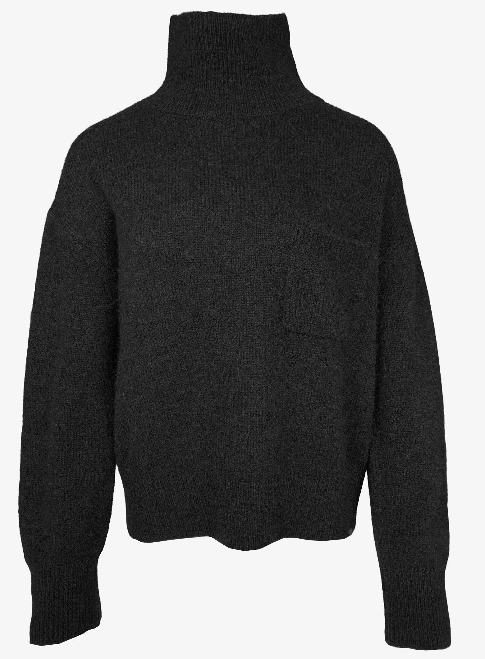Pullover Stehkragen Black