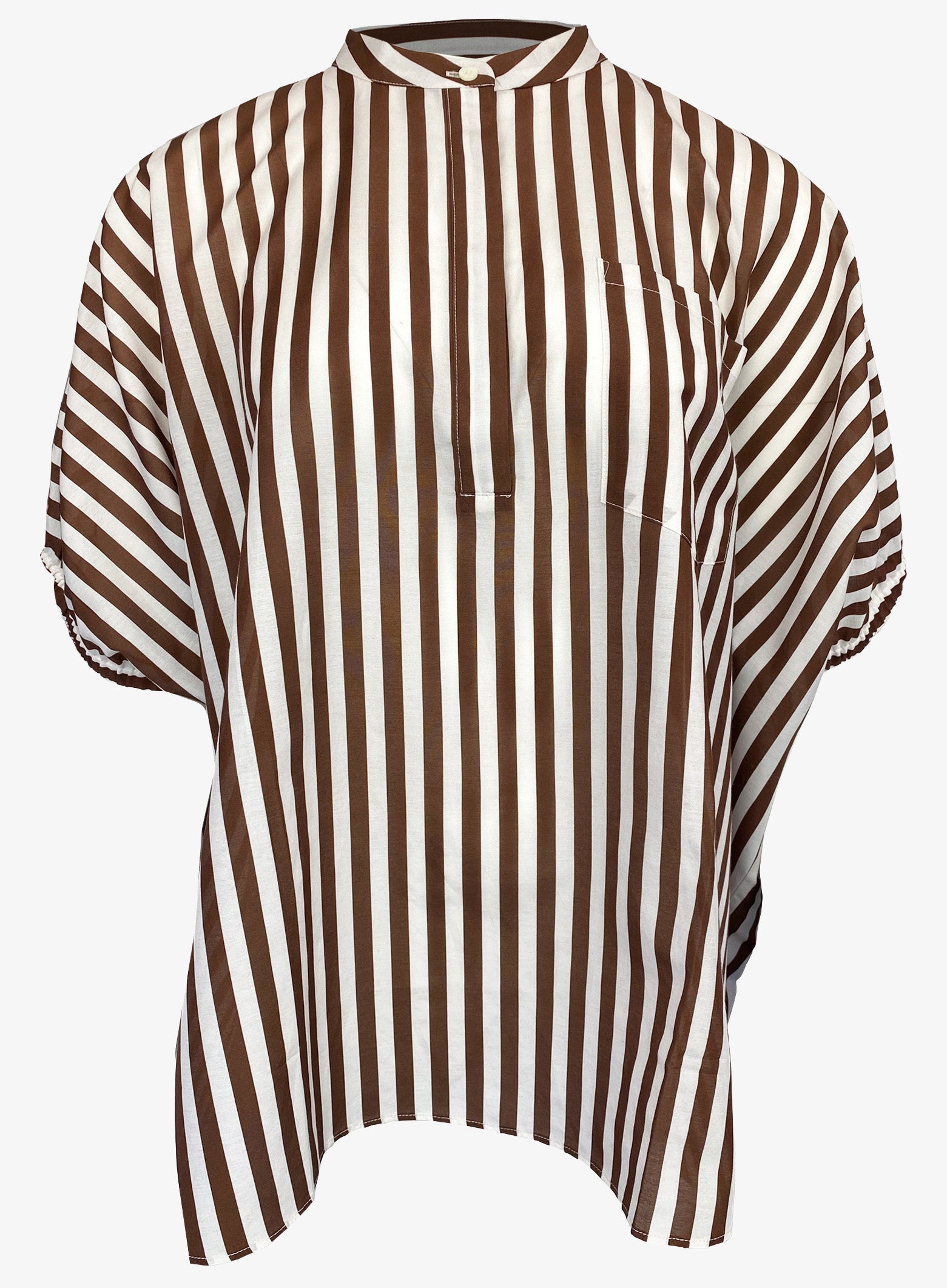 Blusenshirt SOL one size Stripe cappuccino