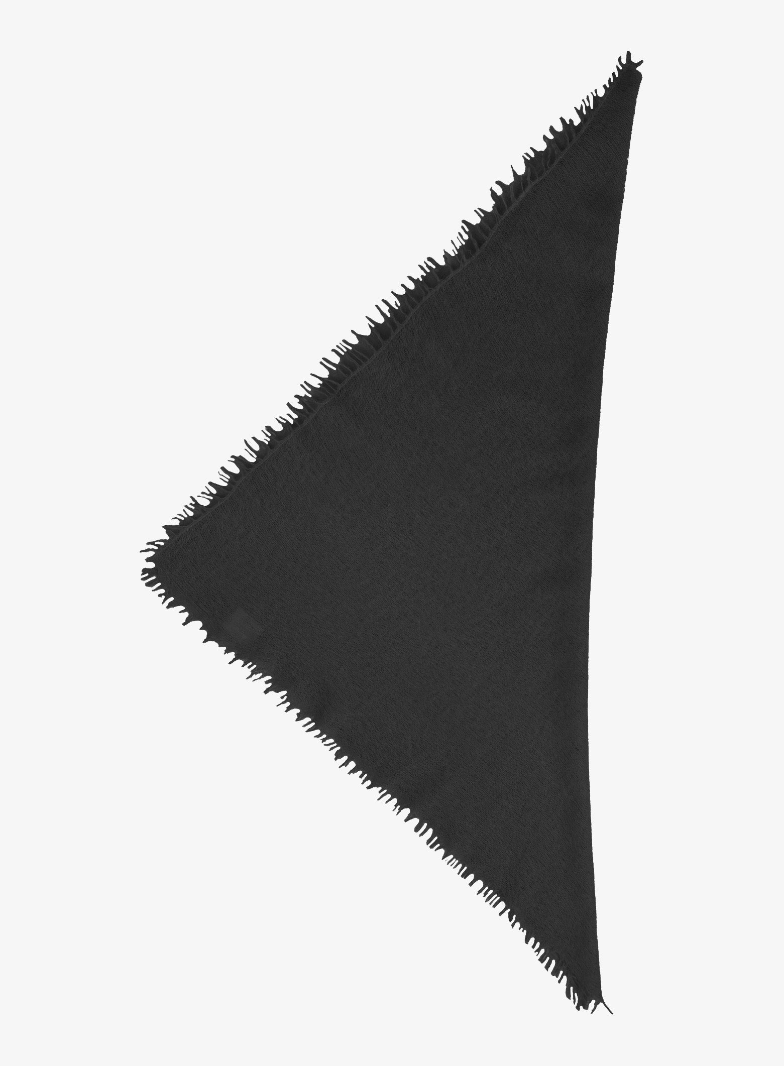 Handgefertigter Cashmere Bandana Black