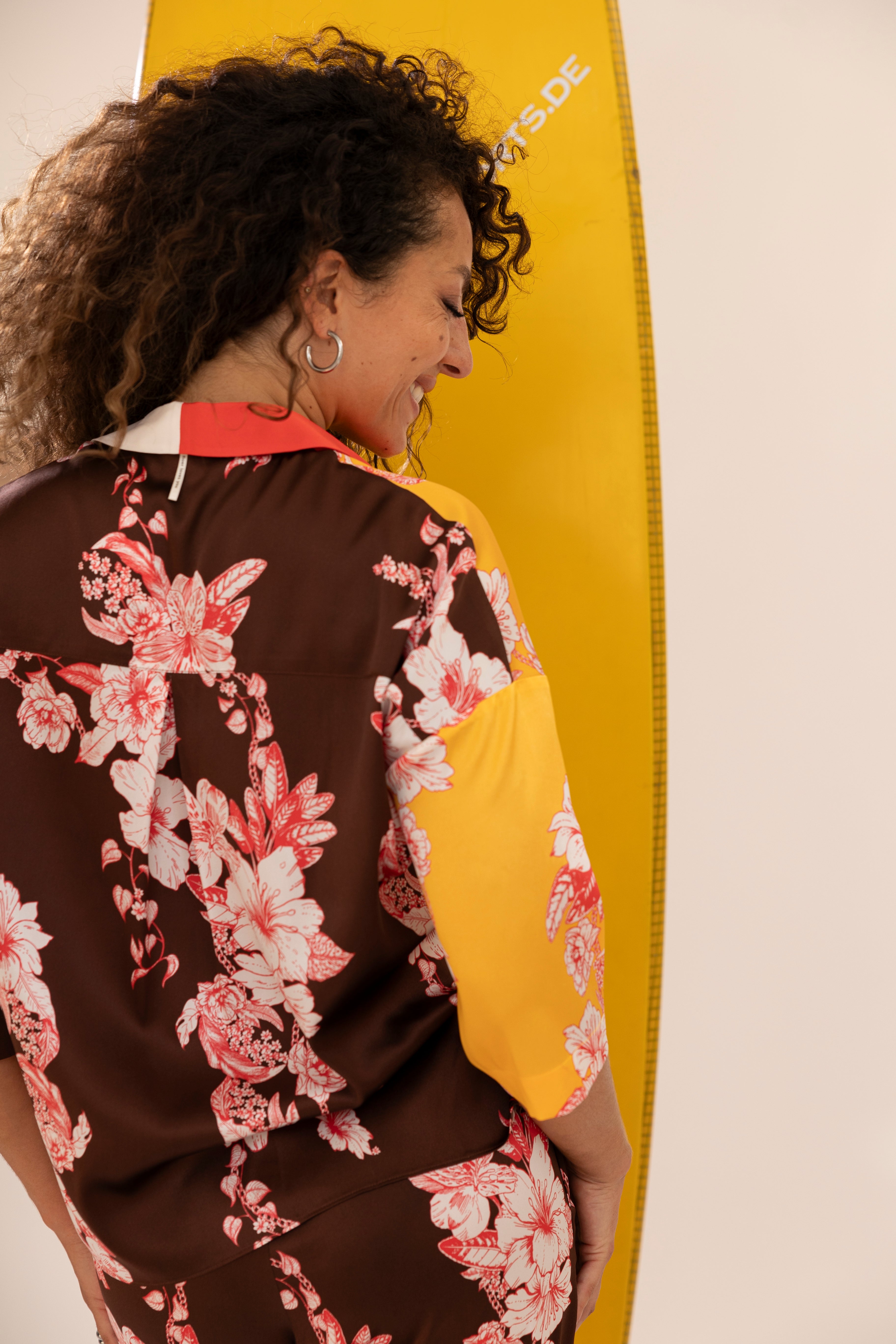 Kurze weite Seidenhemdbluse NEO mix and match