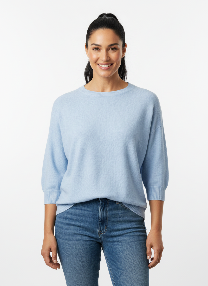 Lässiger Boxy Pullover One size sky