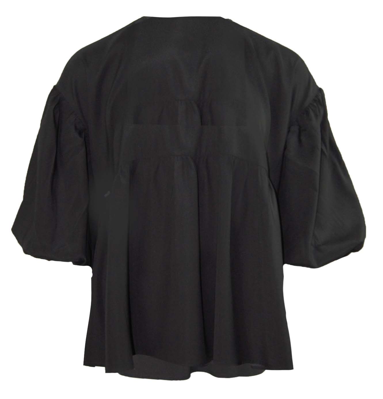 Bluse Seide black