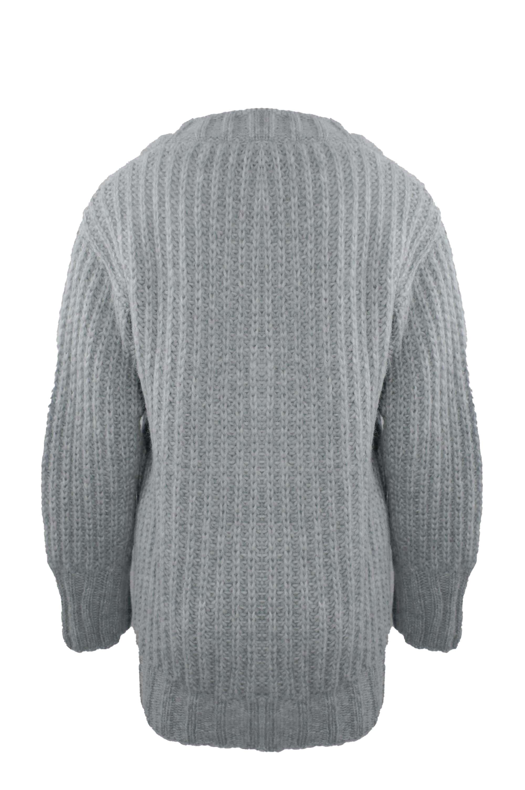 Babyalpaka-Pullover - grey/melange