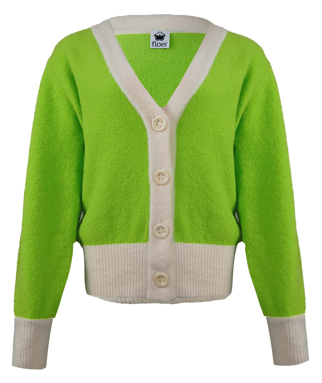 Cashmere Cardigan - lime